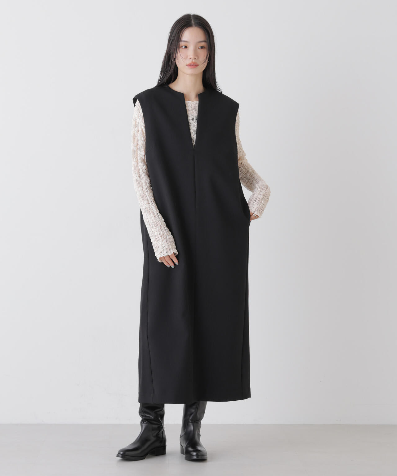 キーネックワンピース 6736119308