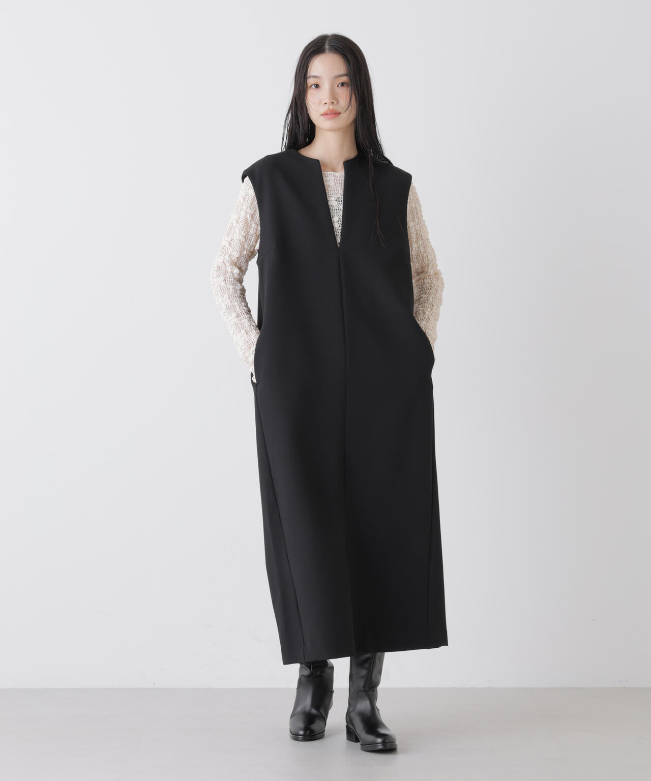 キーネックワンピース 6736119308