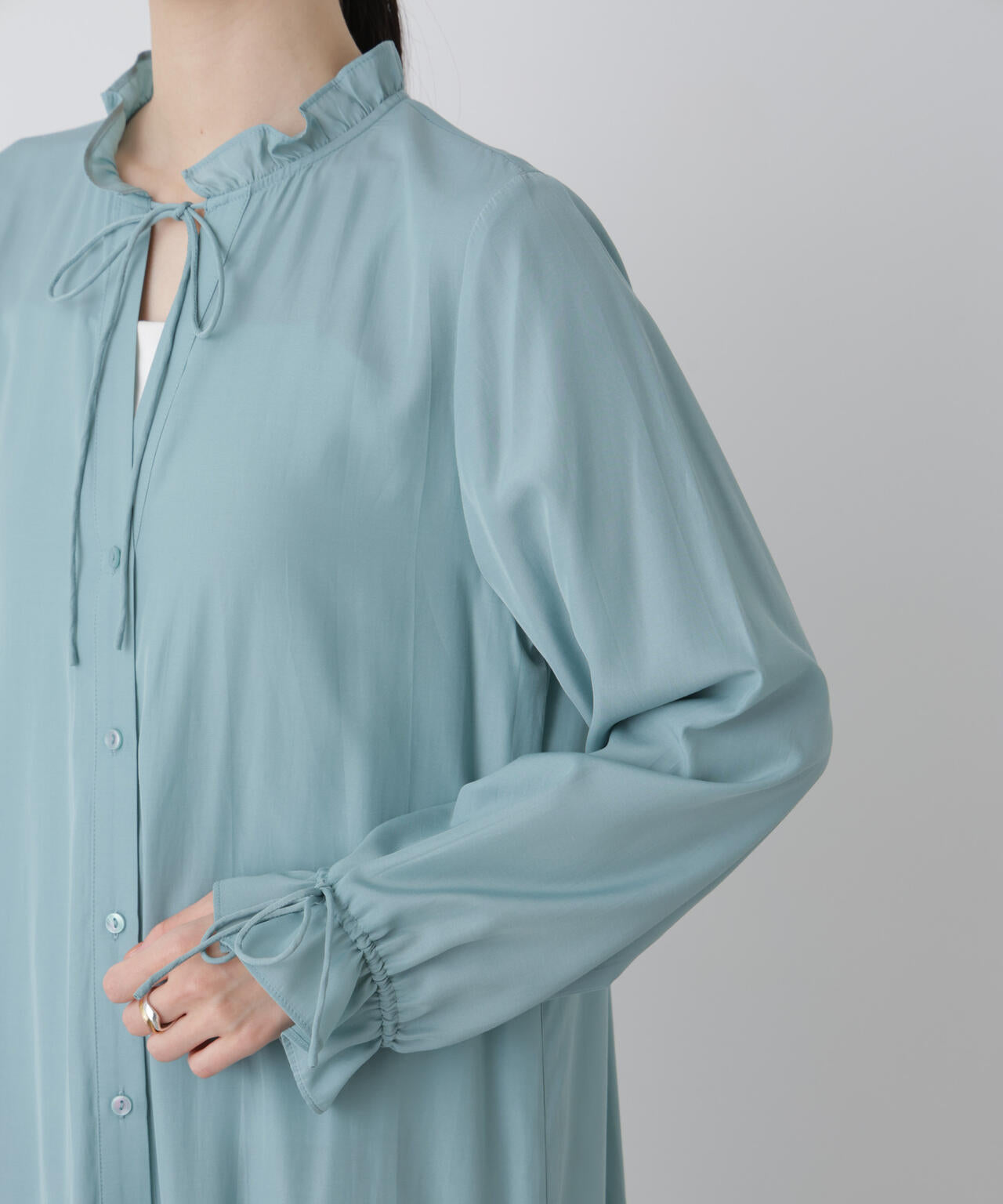 切り替えギャザーワンピース 6736119311