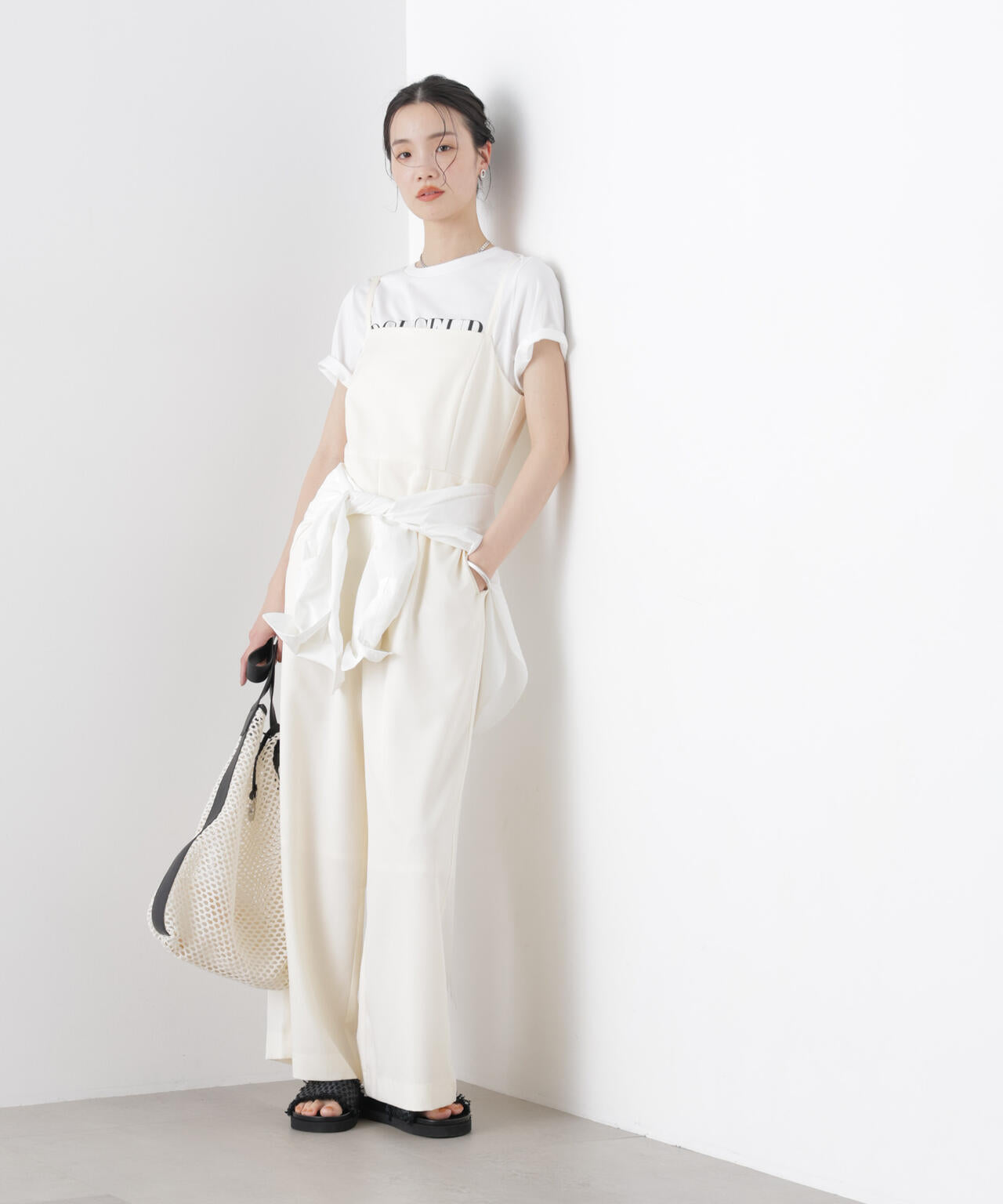 キャミソールワイドサロペットパンツ(セットアップ可)