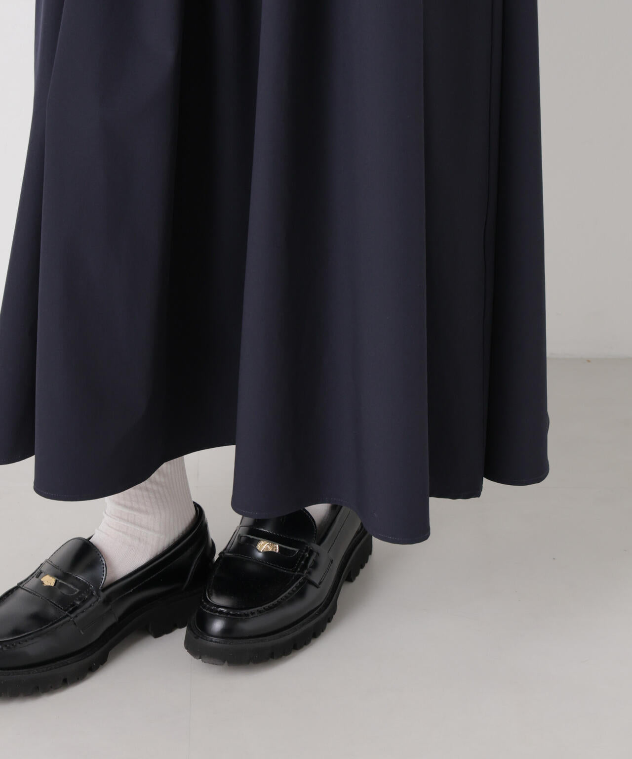 ウエストギャザーボートネックワンピース 6736119317