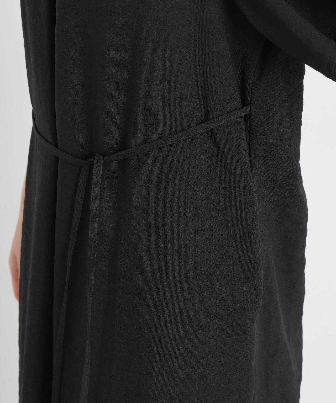 多機能リネンライク前後2wayランタンスリーブワンピース 6736119318