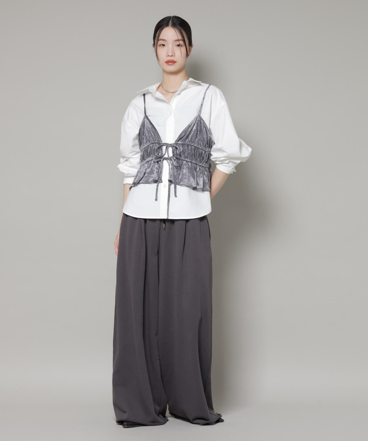 コットンライクタイプライターベーシックシャツ 6736120300