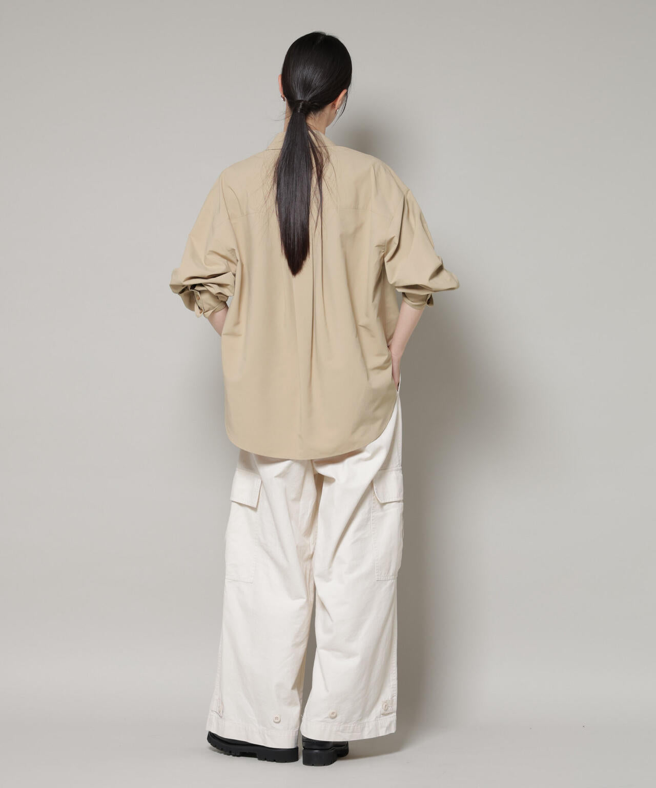 コットンライクタイプライターベーシックシャツ 6736120300