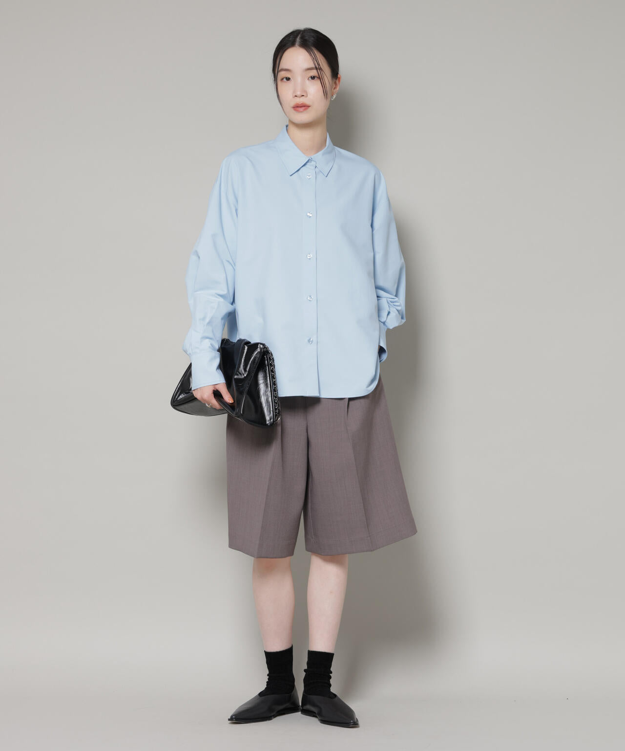 コットンライクタイプライターベーシックシャツ 6736120300