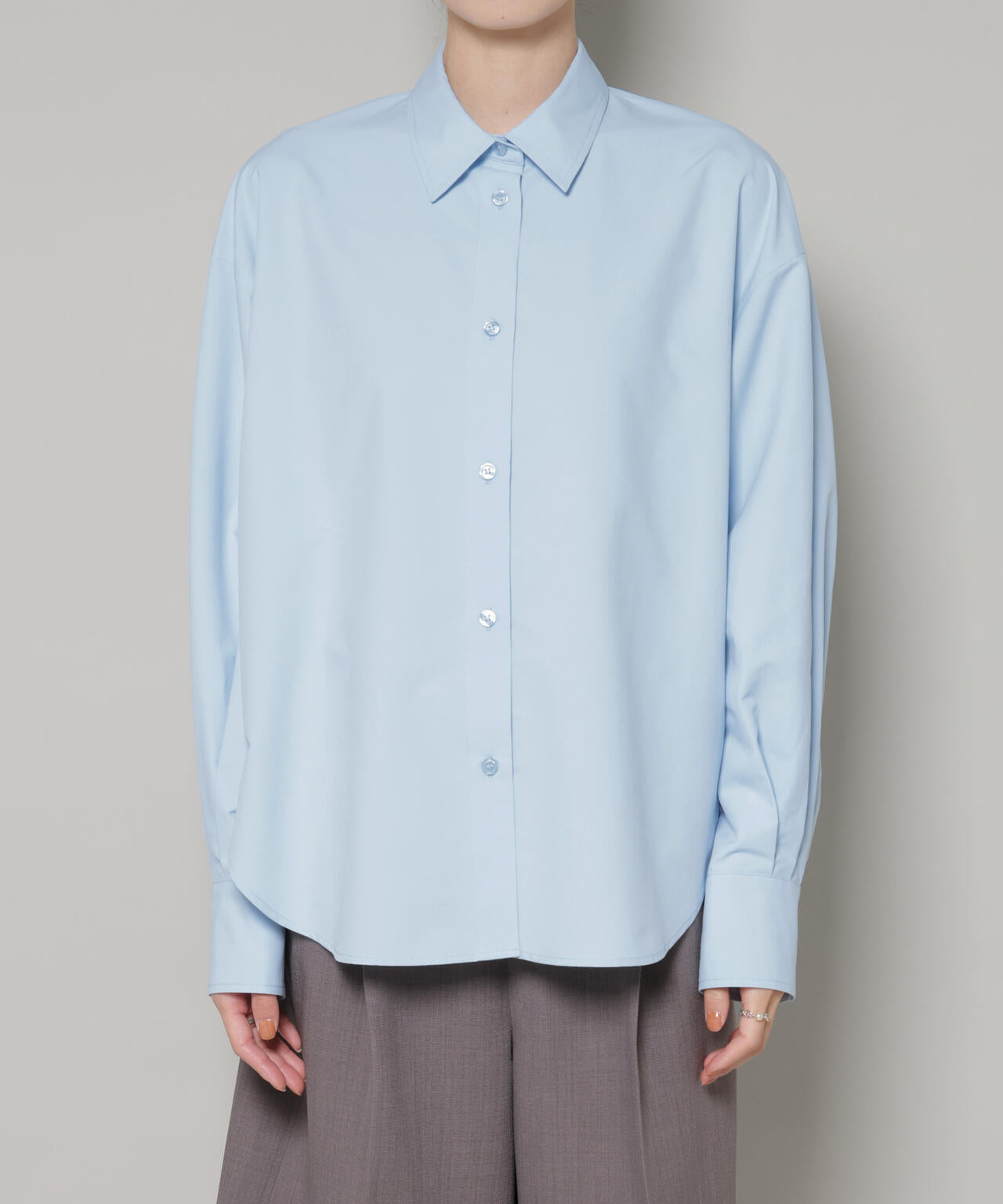 コットンライクタイプライターベーシックシャツ 6736120300