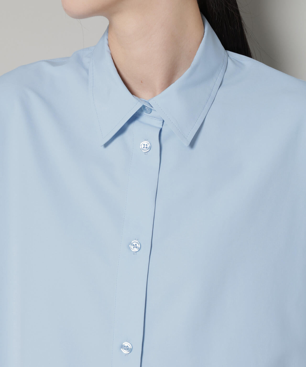 コットンライクタイプライターベーシックシャツ 6736120300