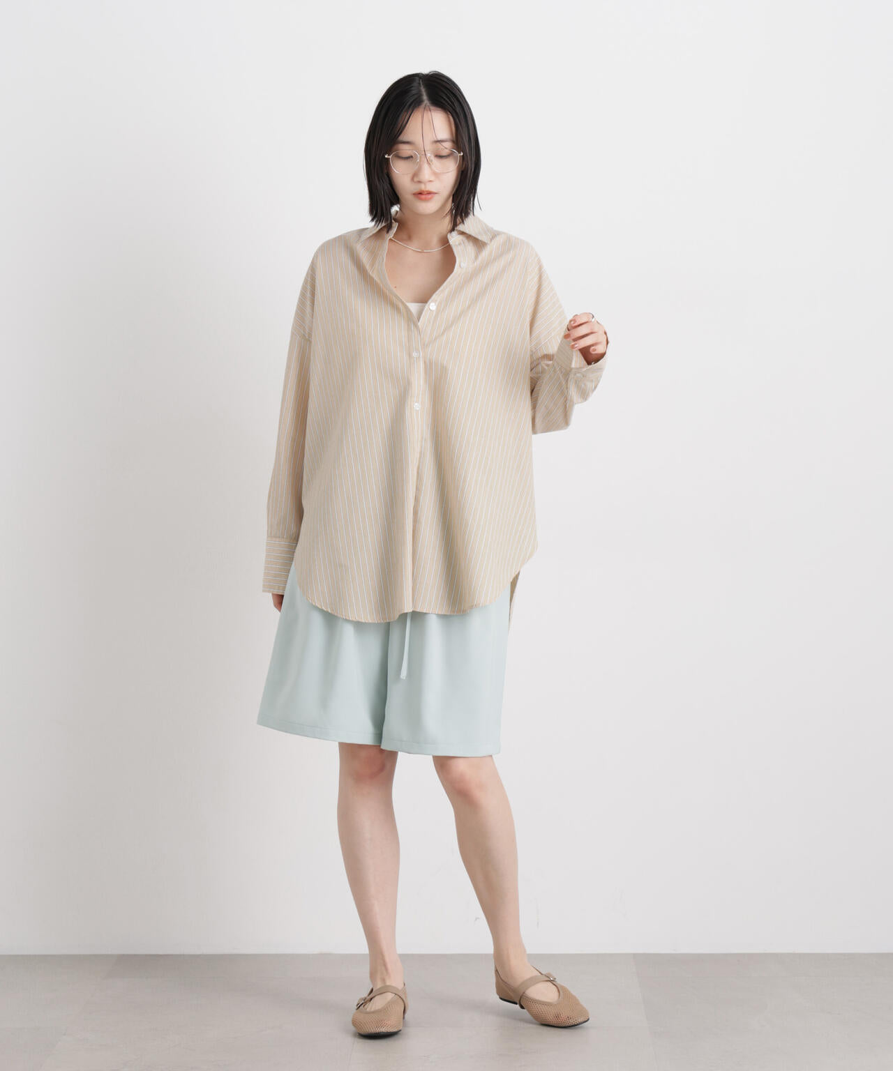 美品　マチャット  machatt タキシードヨークロングシャツ　ストライプ 2026年最新】machatt カラー：ブルー系 レディース 長袖 シャツ