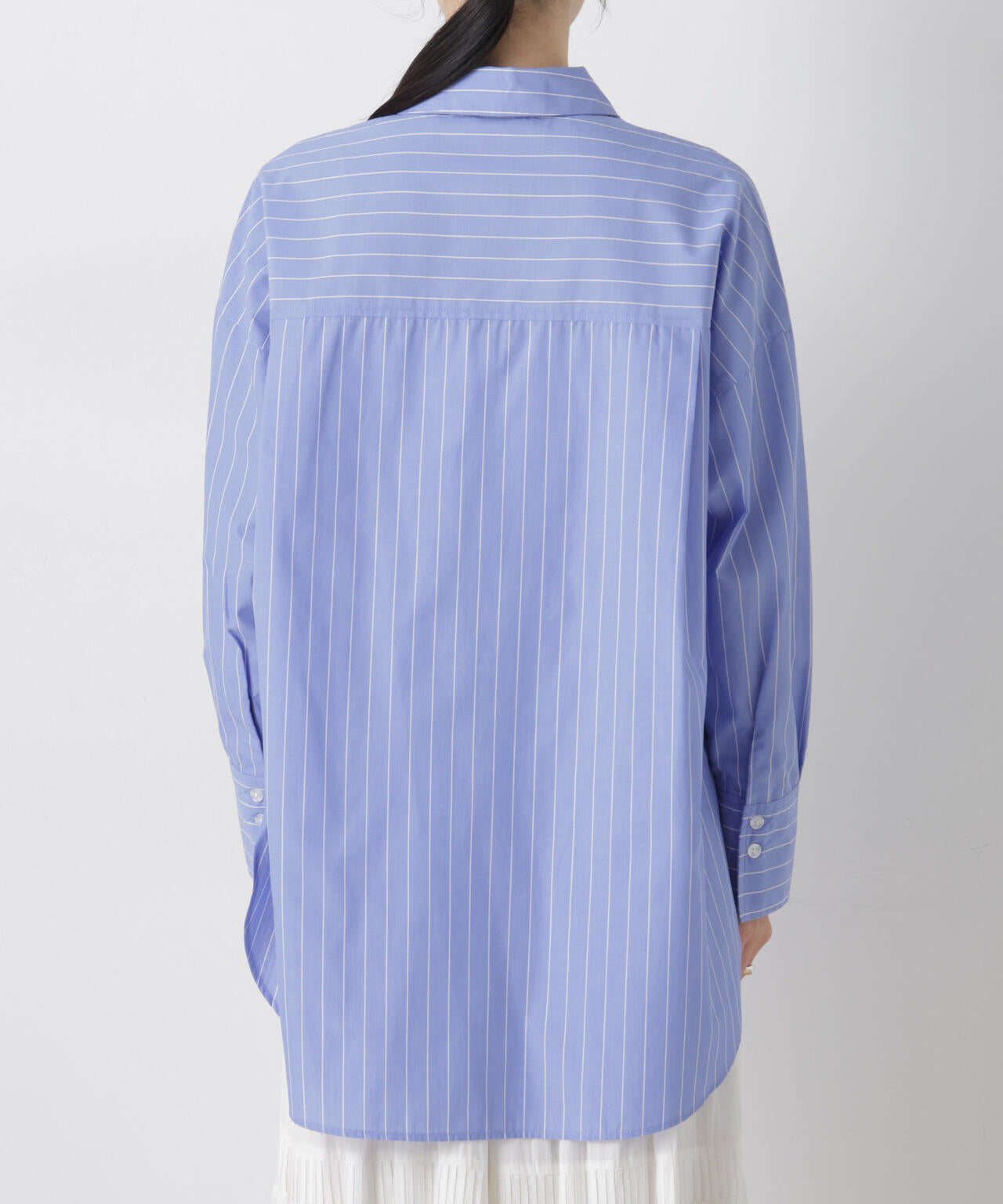 ブロードワイドシルエットストライプシャツ 6736120307