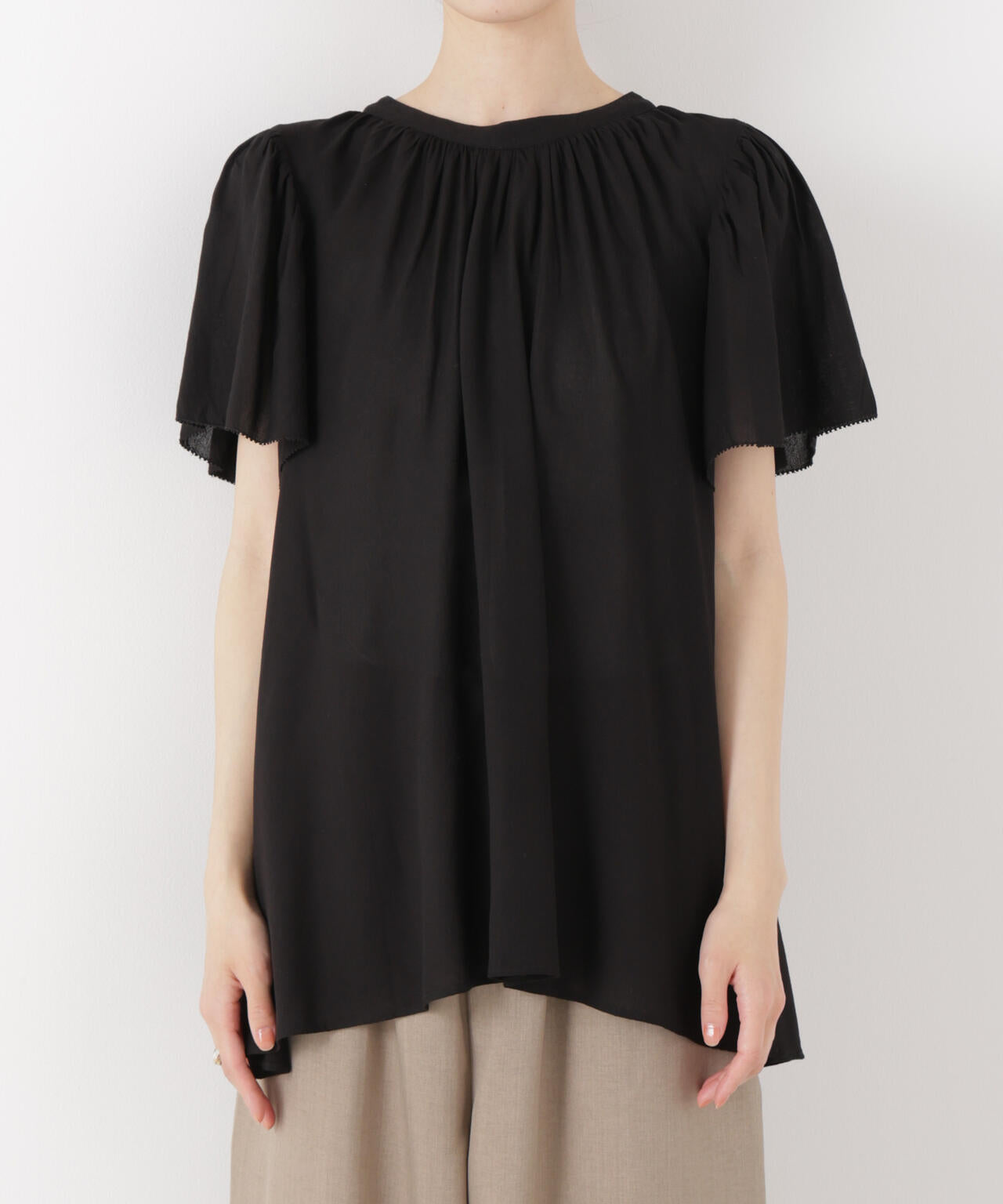 made in INDIA 前後2wayフレンチブラウス(セットアップ可) 6736121300