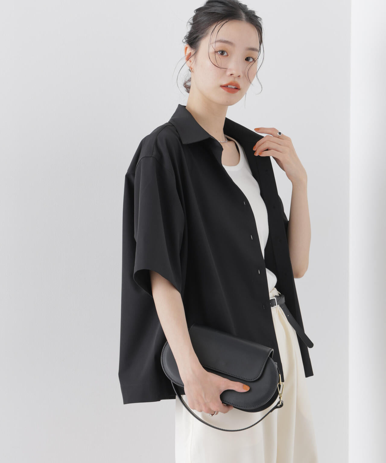 多機能2wayストレッチ ハーフスリーブシャツ(セットアップ可) 6736121301