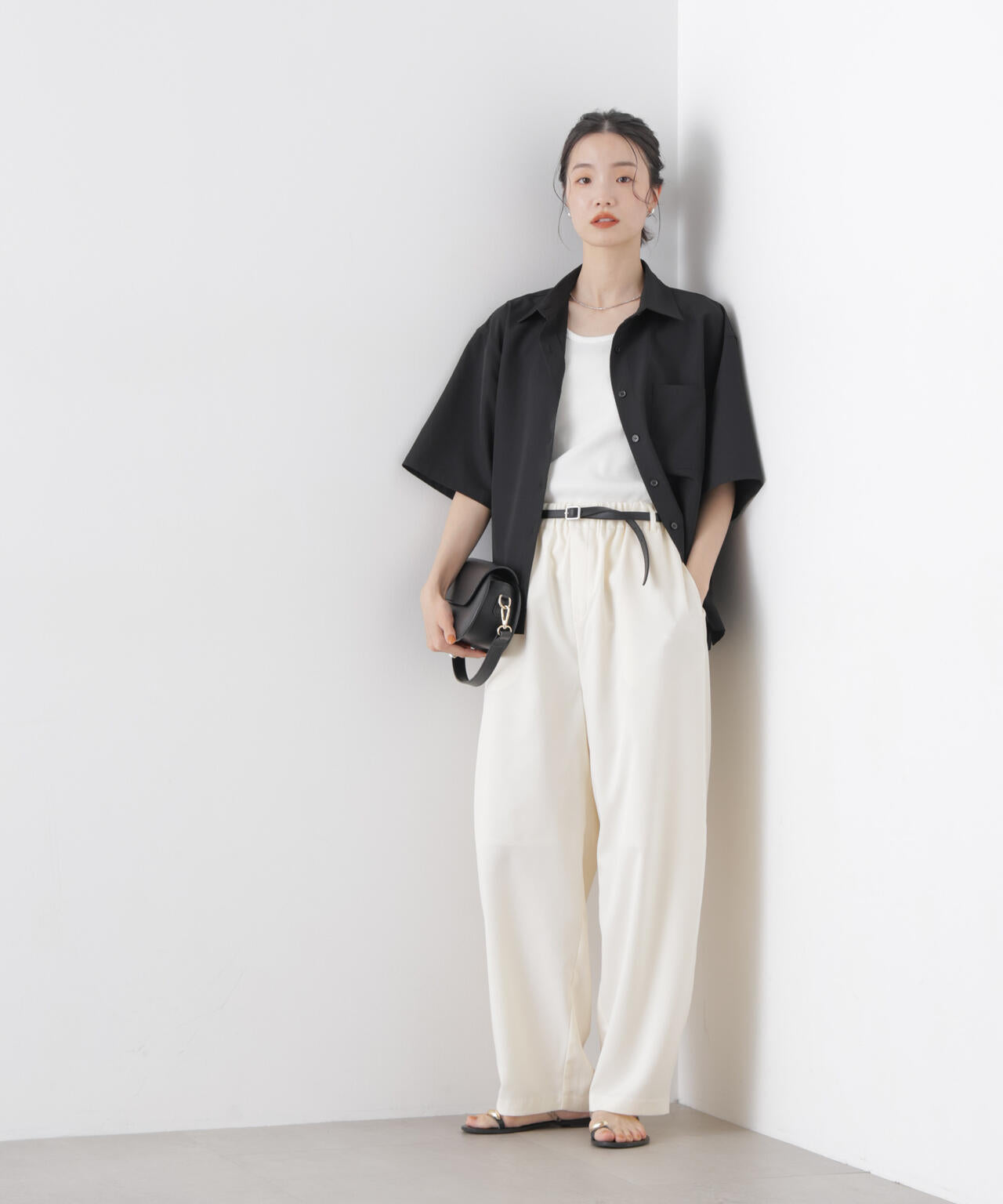 多機能2wayストレッチ ハーフスリーブシャツ(セットアップ可) 6736121301