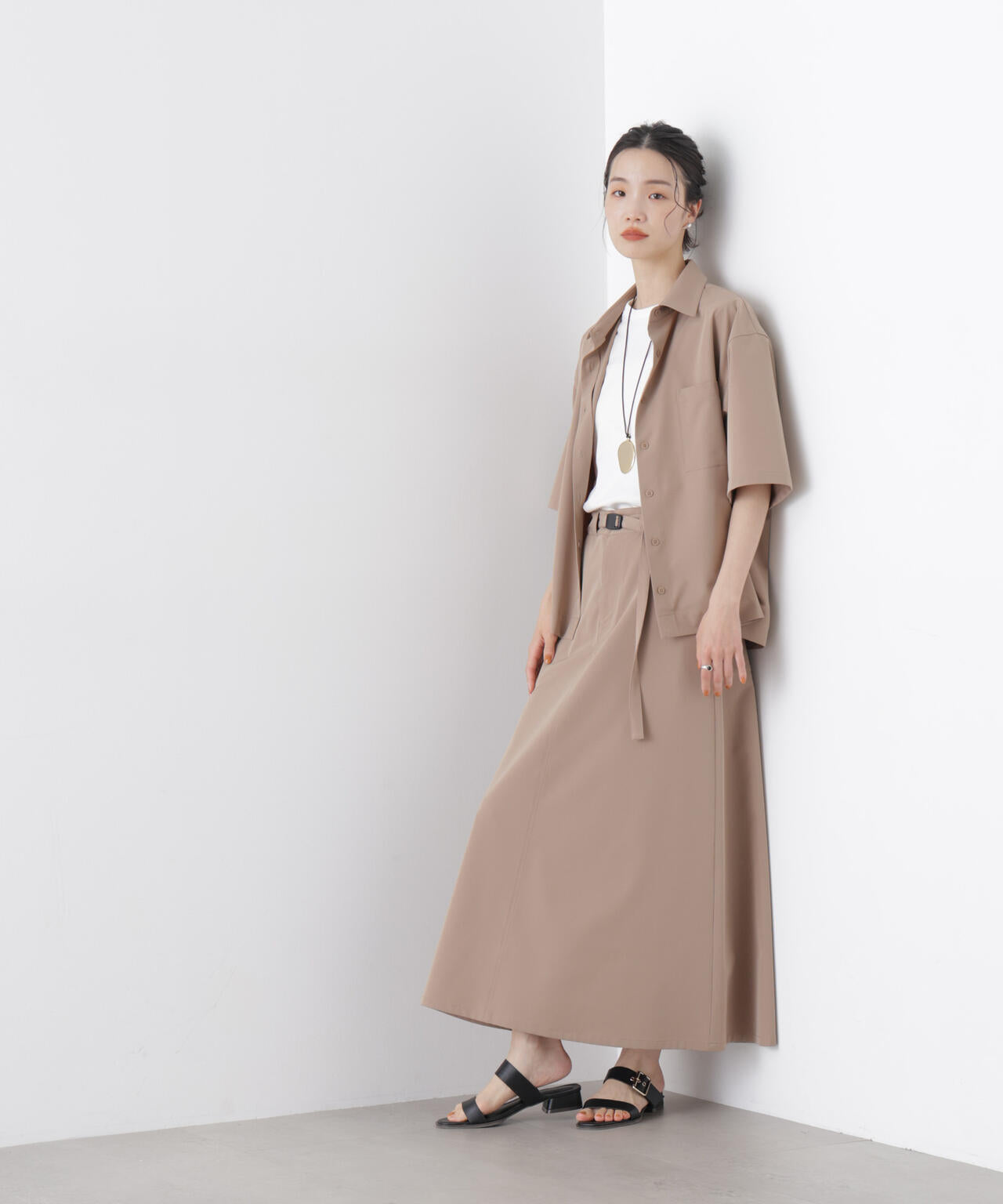 多機能2wayストレッチ ハーフスリーブシャツ(セットアップ可) 6736121301