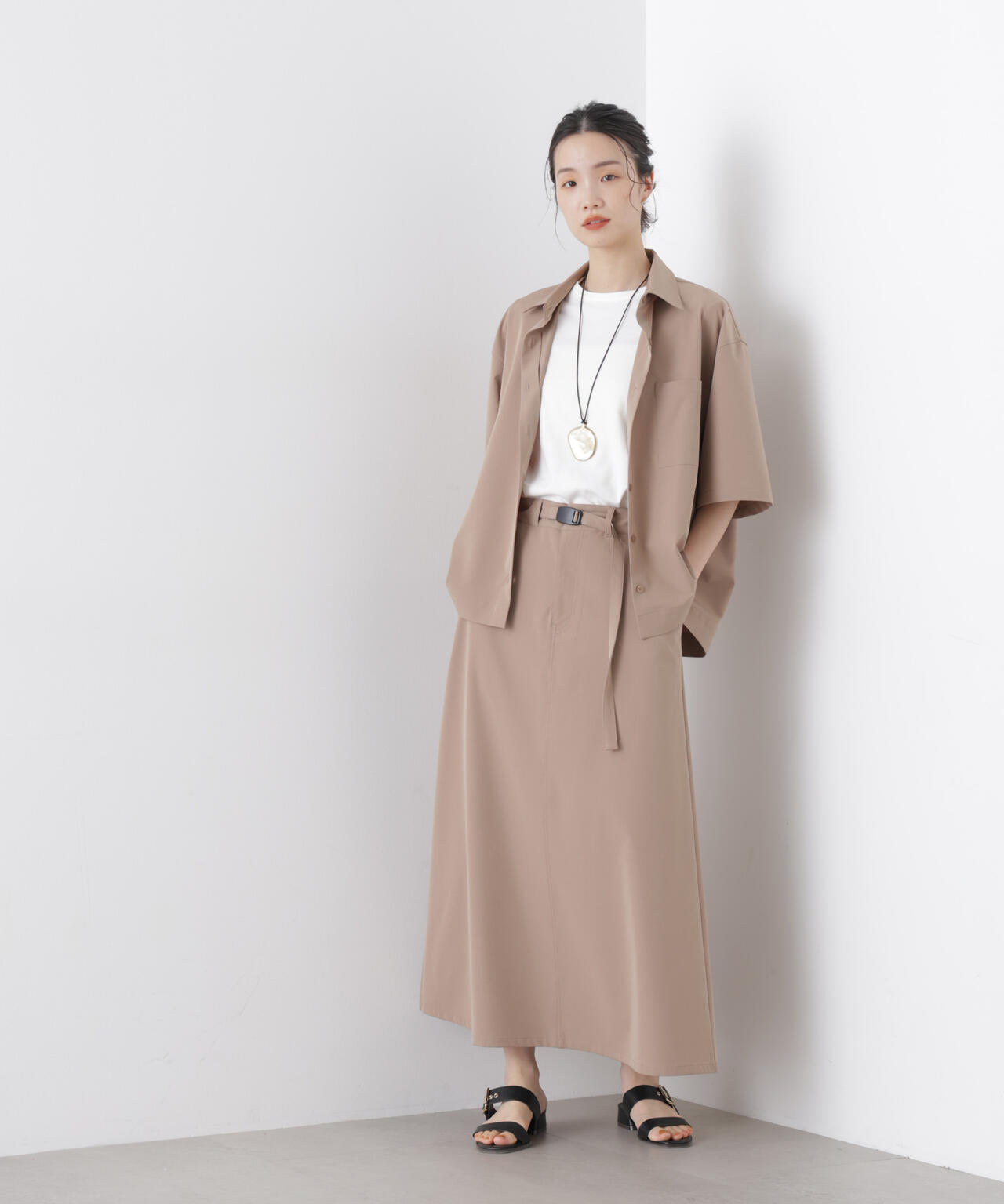 多機能2wayストレッチ ハーフスリーブシャツ(セットアップ可) 6736121301