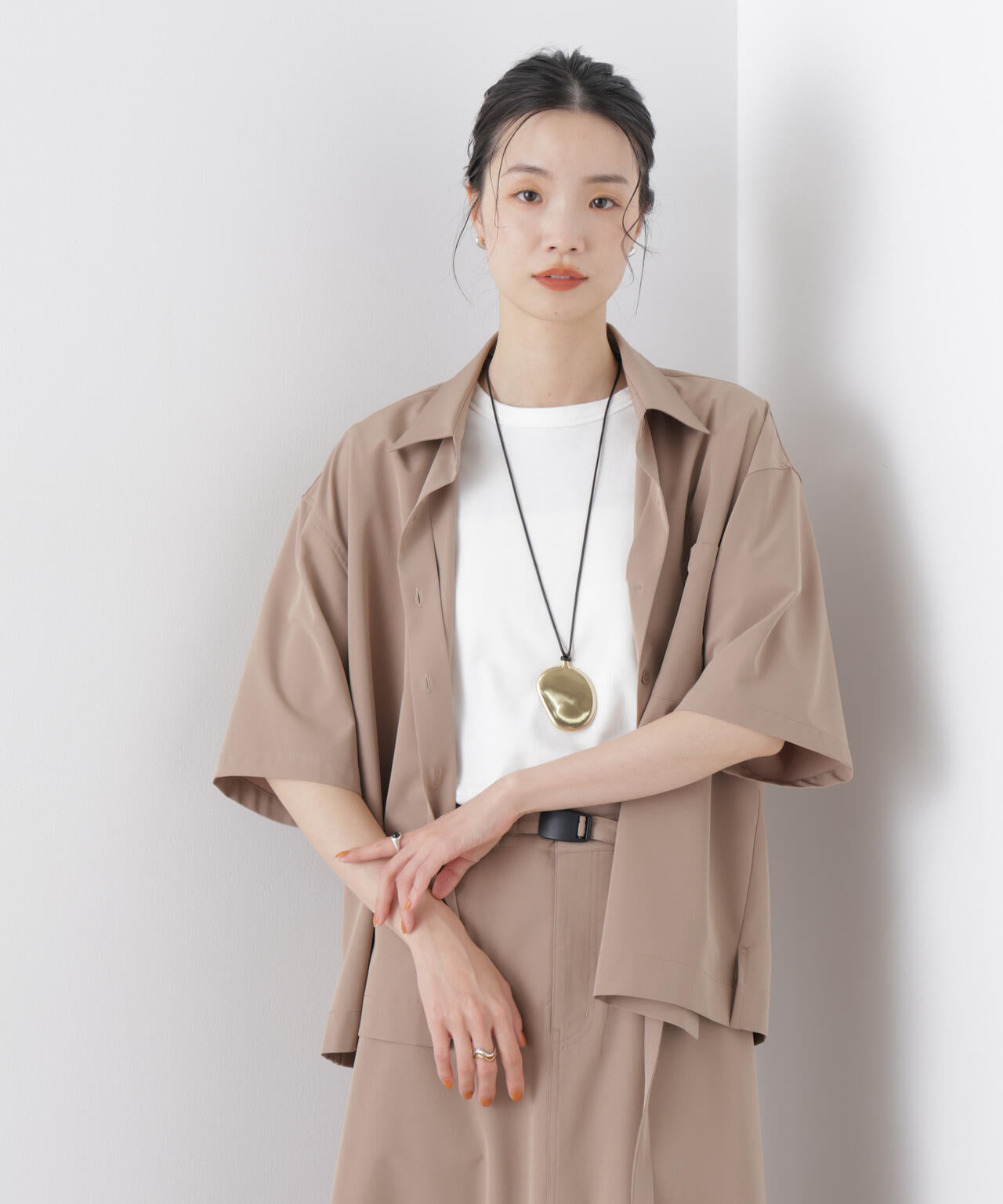 多機能2wayストレッチ ハーフスリーブシャツ(セットアップ可) 6736121301