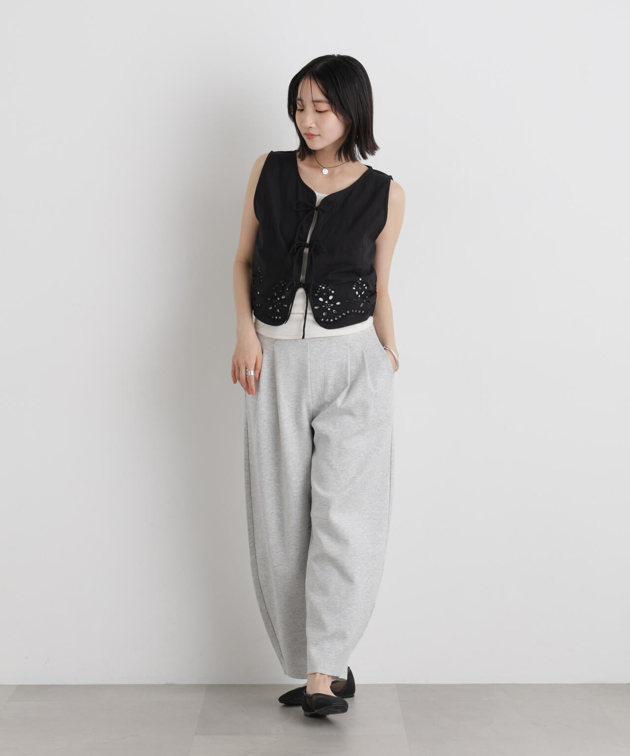 made in INDIA カットワークエンブロイダリージレ(セットアップ可) 6736121302