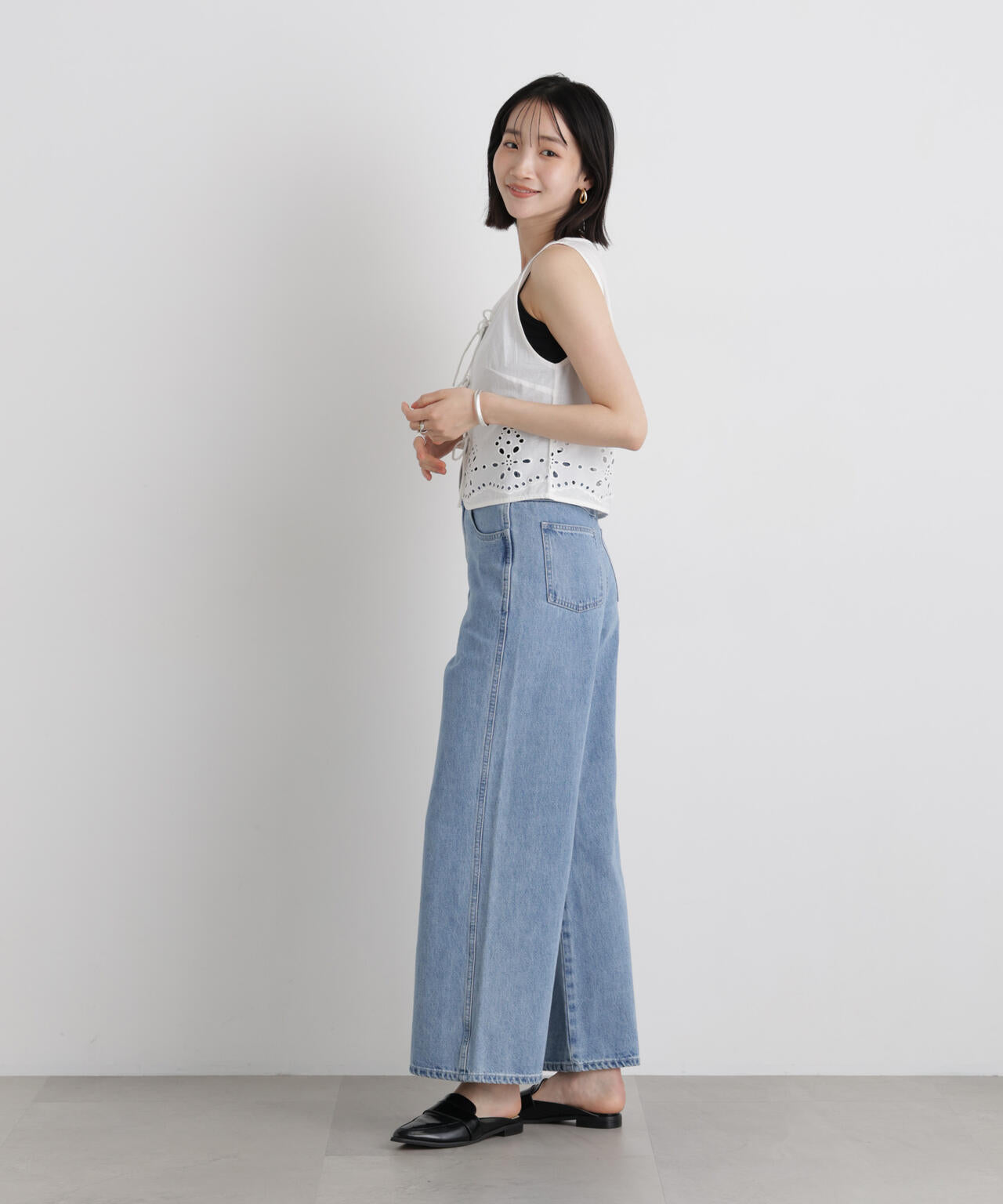 made in INDIA カットワークエンブロイダリージレ(セットアップ可) 6736121302