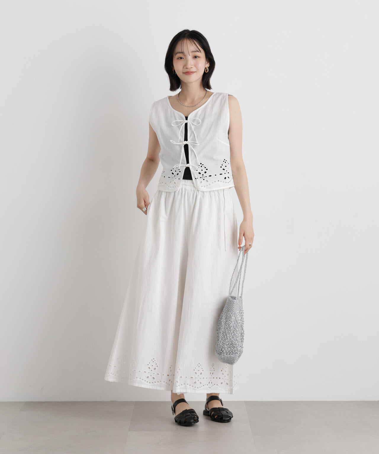 made in INDIA カットワークエンブロイダリージレ(セットアップ可) 6736121302