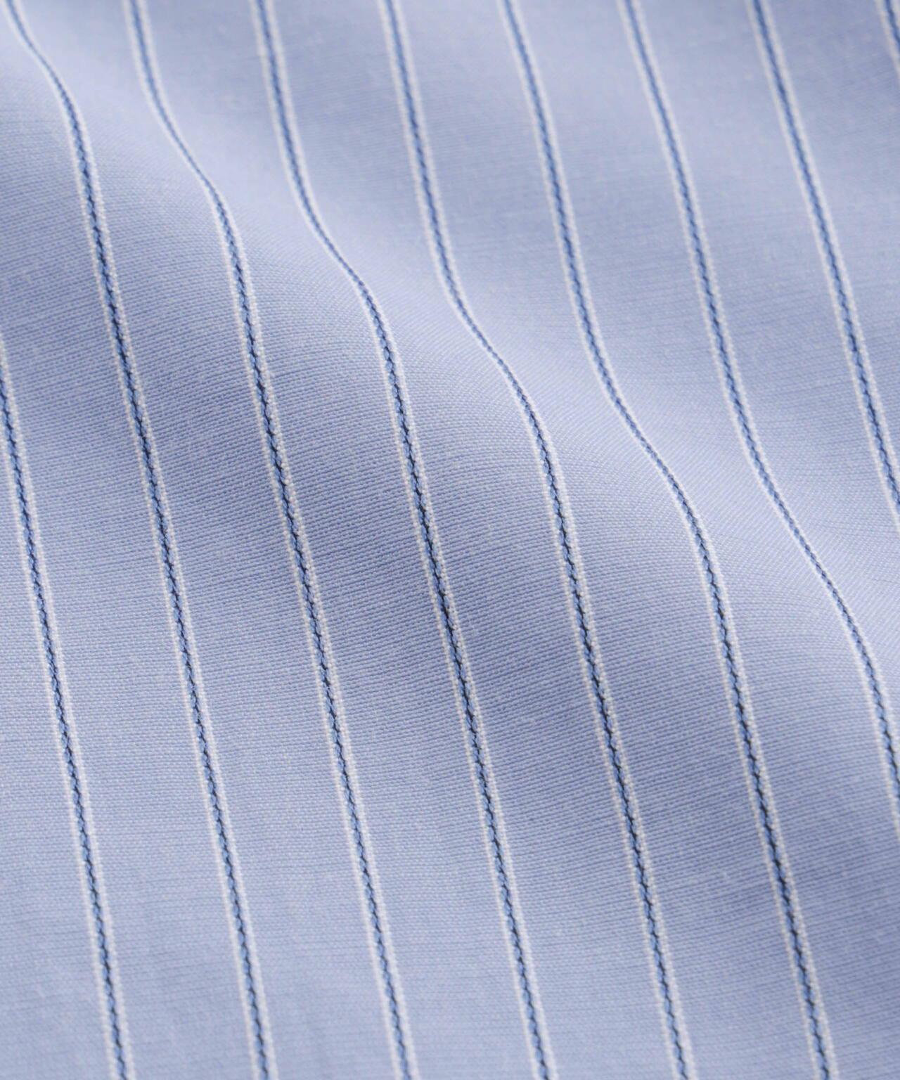 ドビーストライプクロップド半袖シャツ(セットアップ可) 6736121306