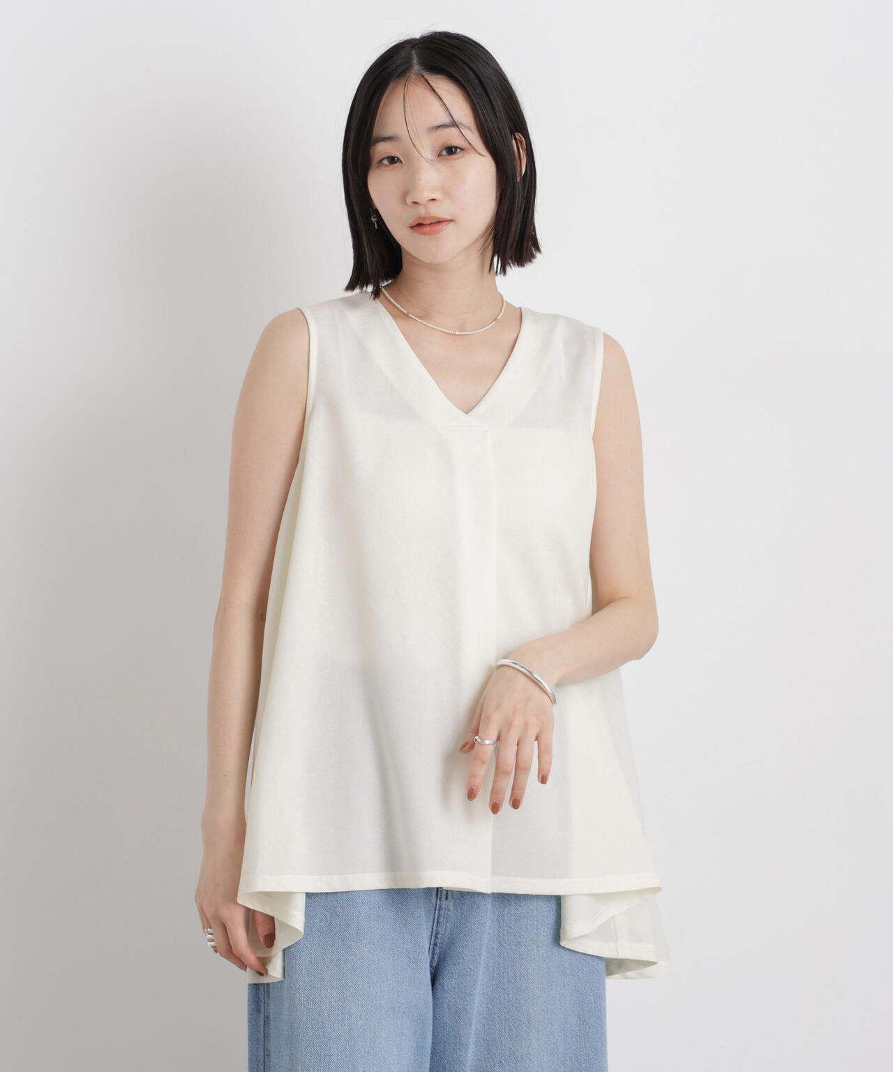 多機能リネンライクケープカラーセットデザインブラウス 6736121307