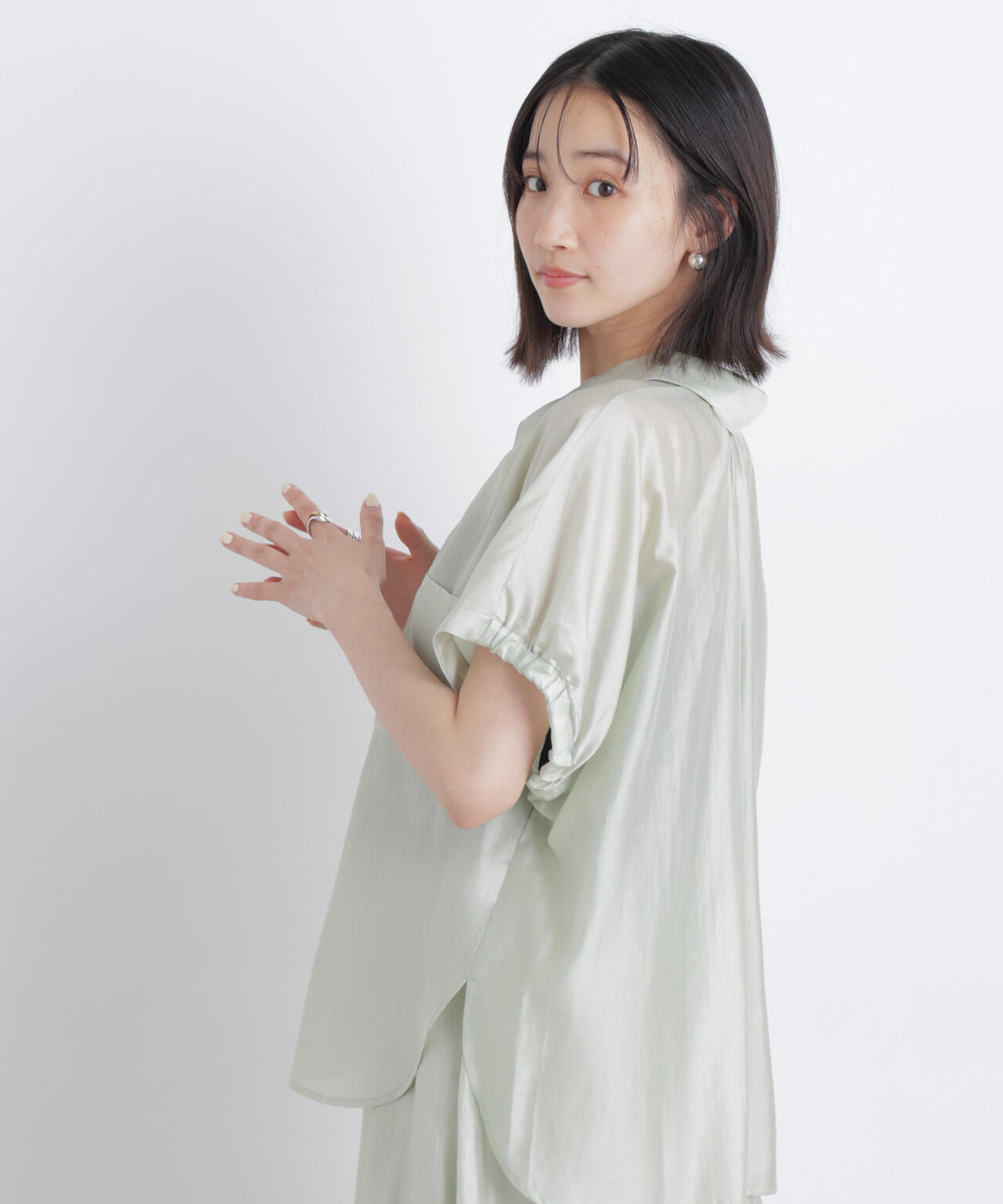 ソフトシアードルマン比翼ブラウス(セットアップ可) 6736121324