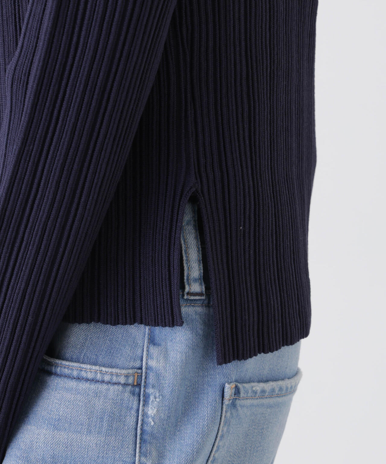 プリーツニットボートネックトップス(セットアップ可) 6736122303