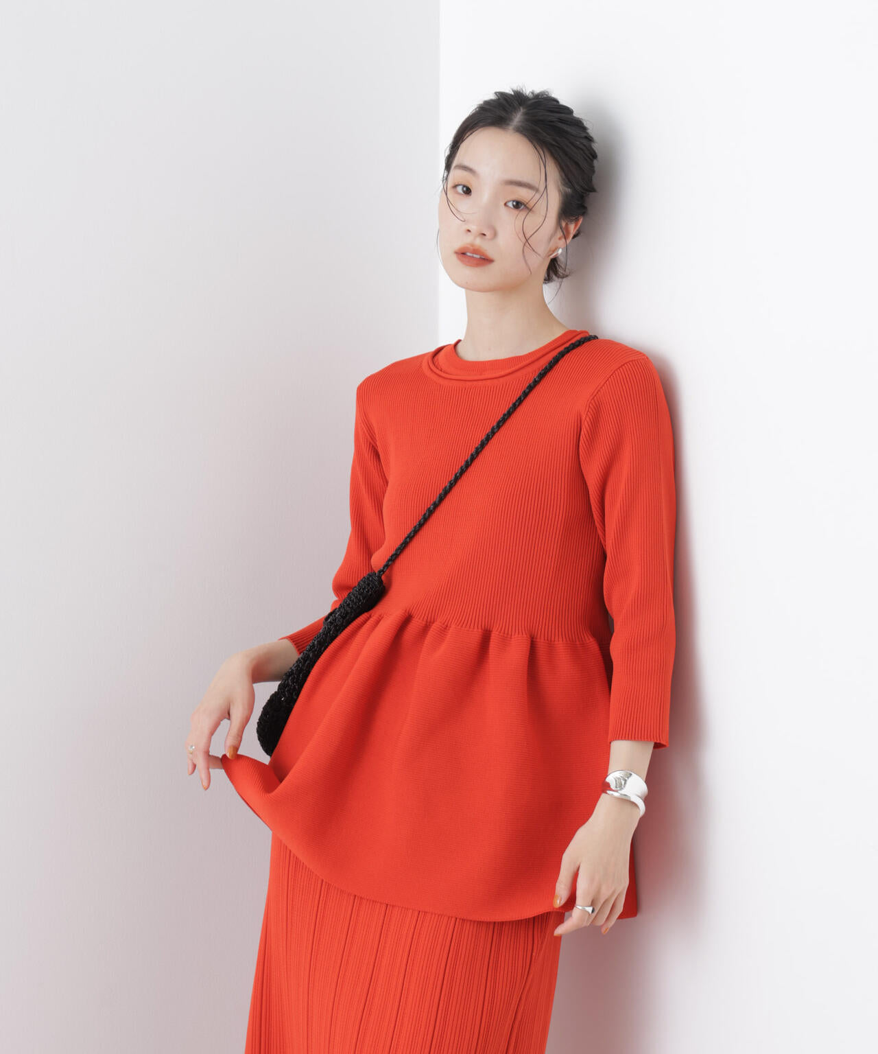 【新品】  LE PHIL / ルフィル | スポンディッシュ ペプラム ニット | F | イエロー | レディース LE PHIL / ルフィル | スポンディッシュ ペプラム ニット | F