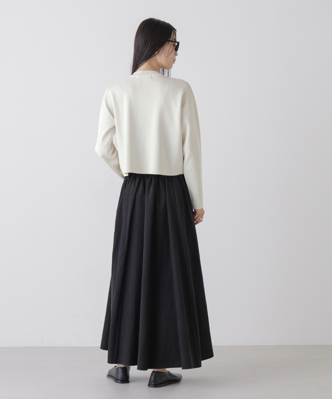 洗濯機洗可UVカット総針ニットカーディガン 6736122307