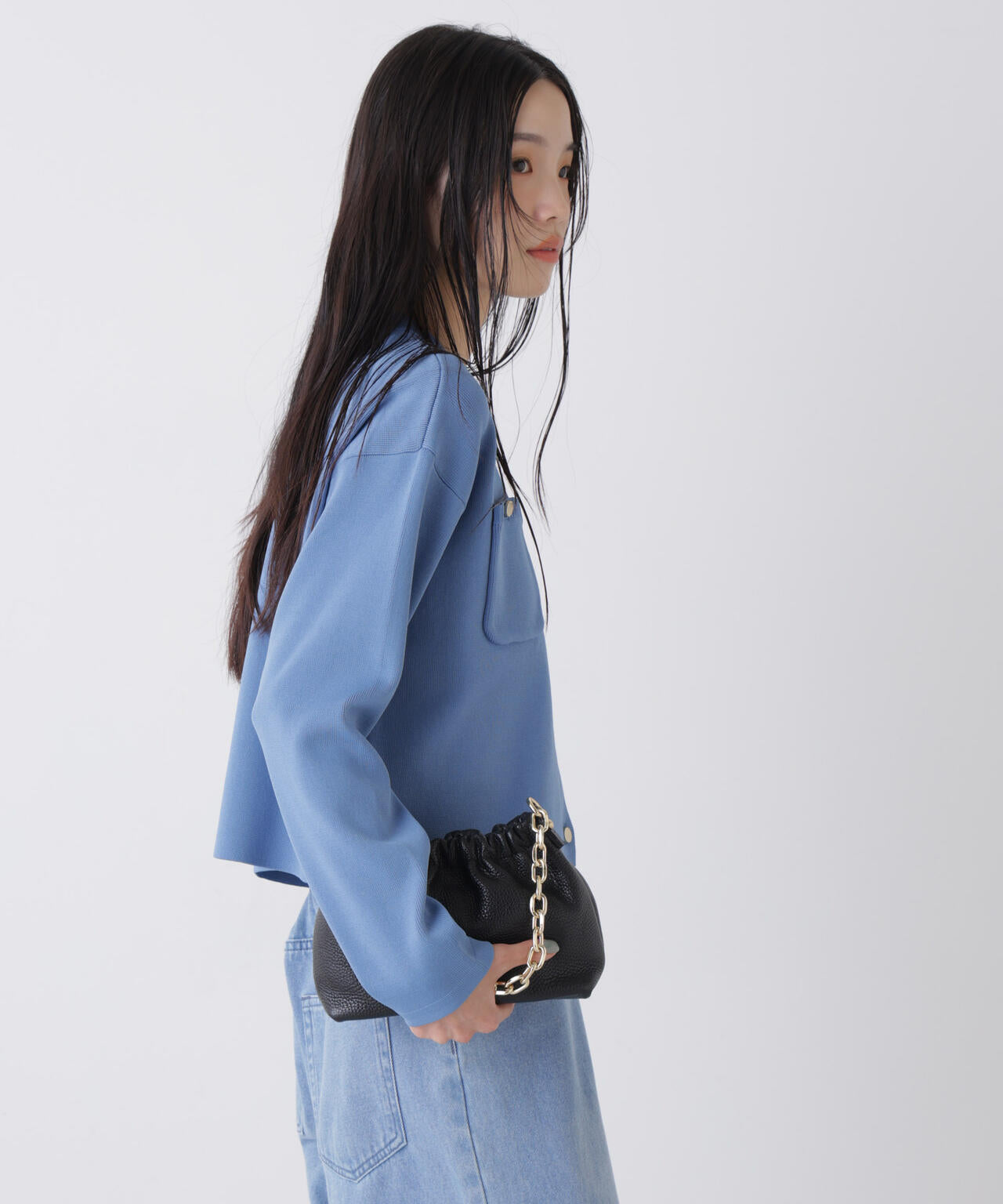 洗濯機洗可UVカット総針ニットカーディガン 6736122307