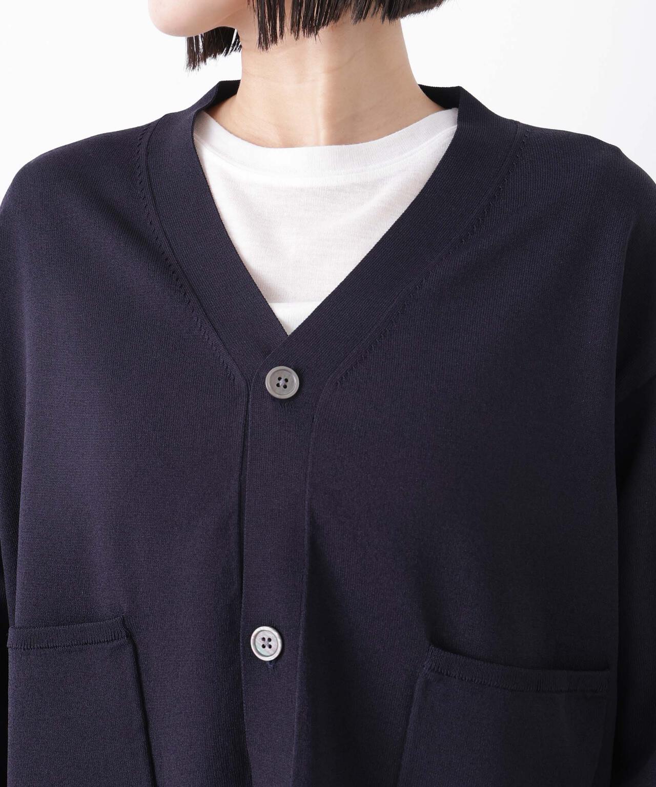 洗濯機洗い可UVカット接触冷感Vネックカーディガン 6736122311