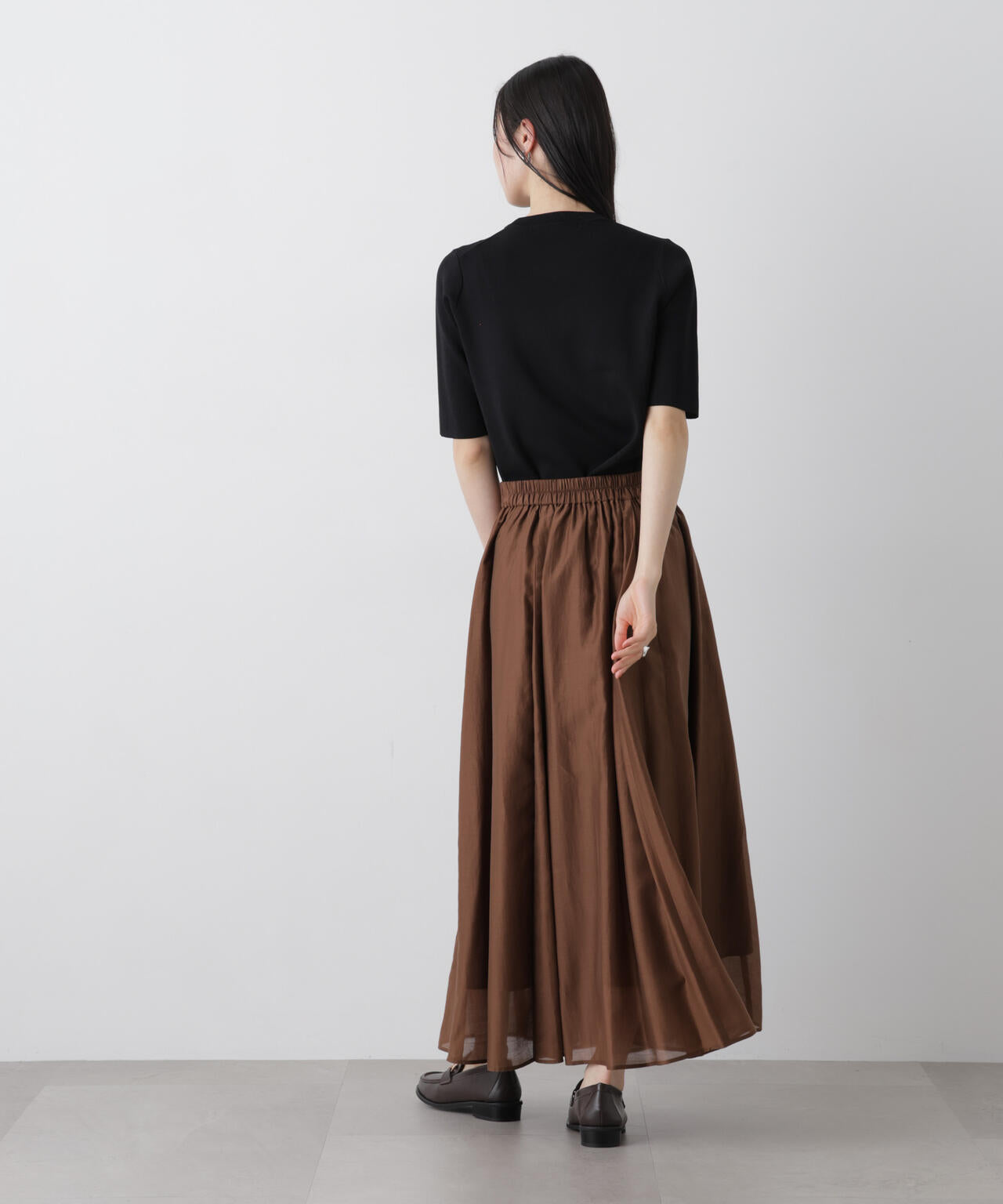 洗濯機洗い可UVカット接触冷感半袖ニット 6736122313