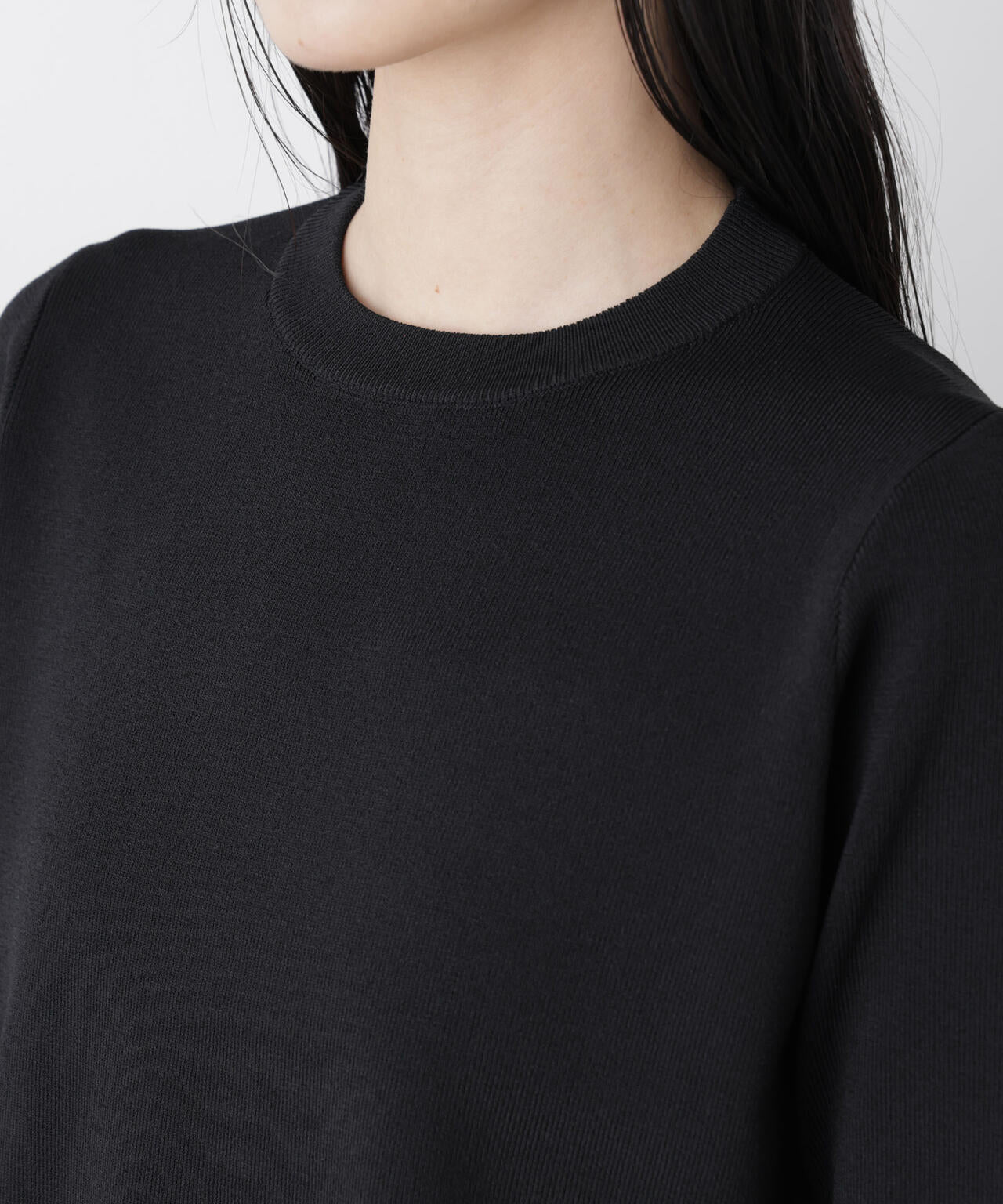 洗濯機洗い可UVカット接触冷感半袖ニット 6736122313