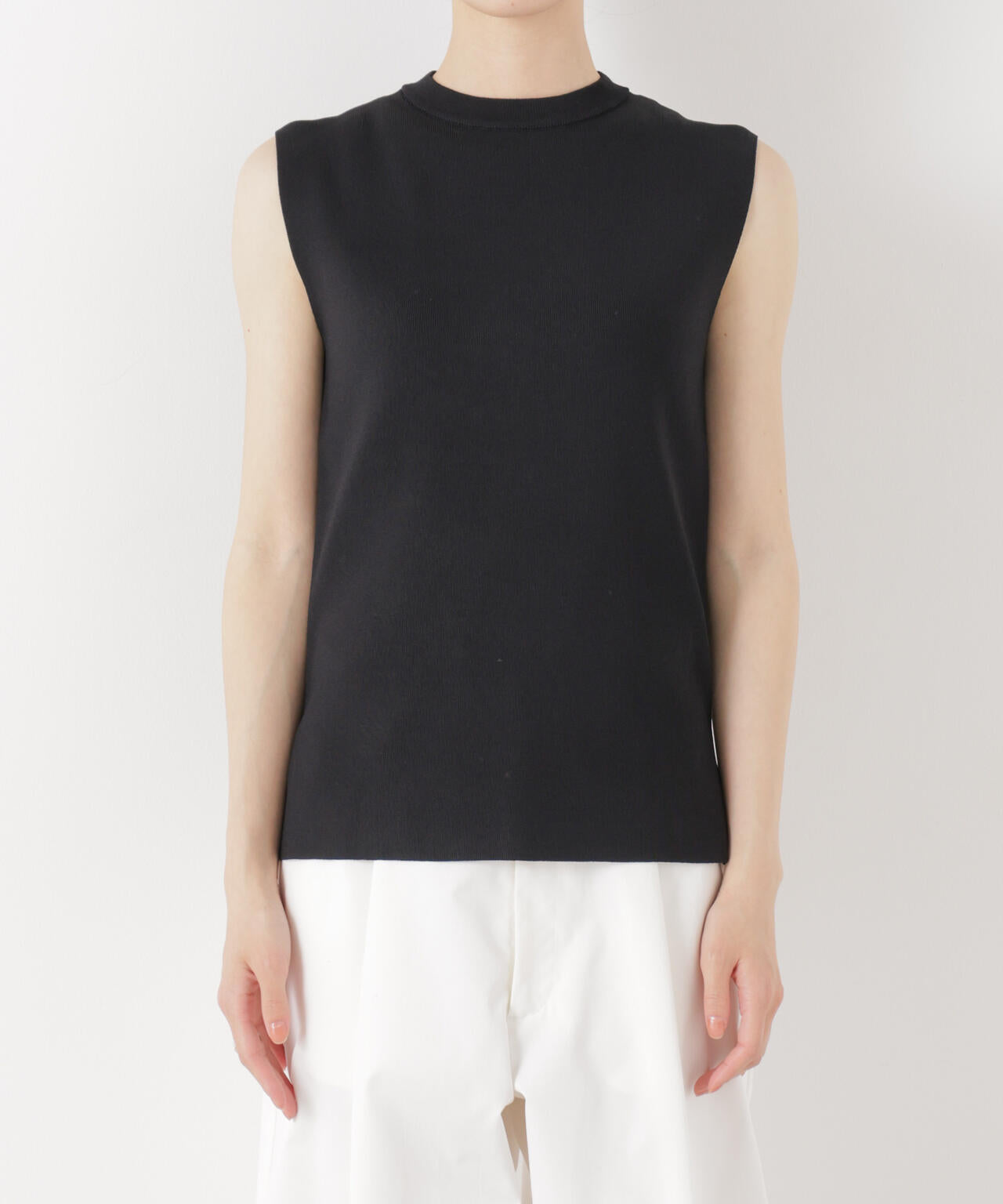 洗濯機洗い可UVカット接触冷感ノースリーブニット 6736122315