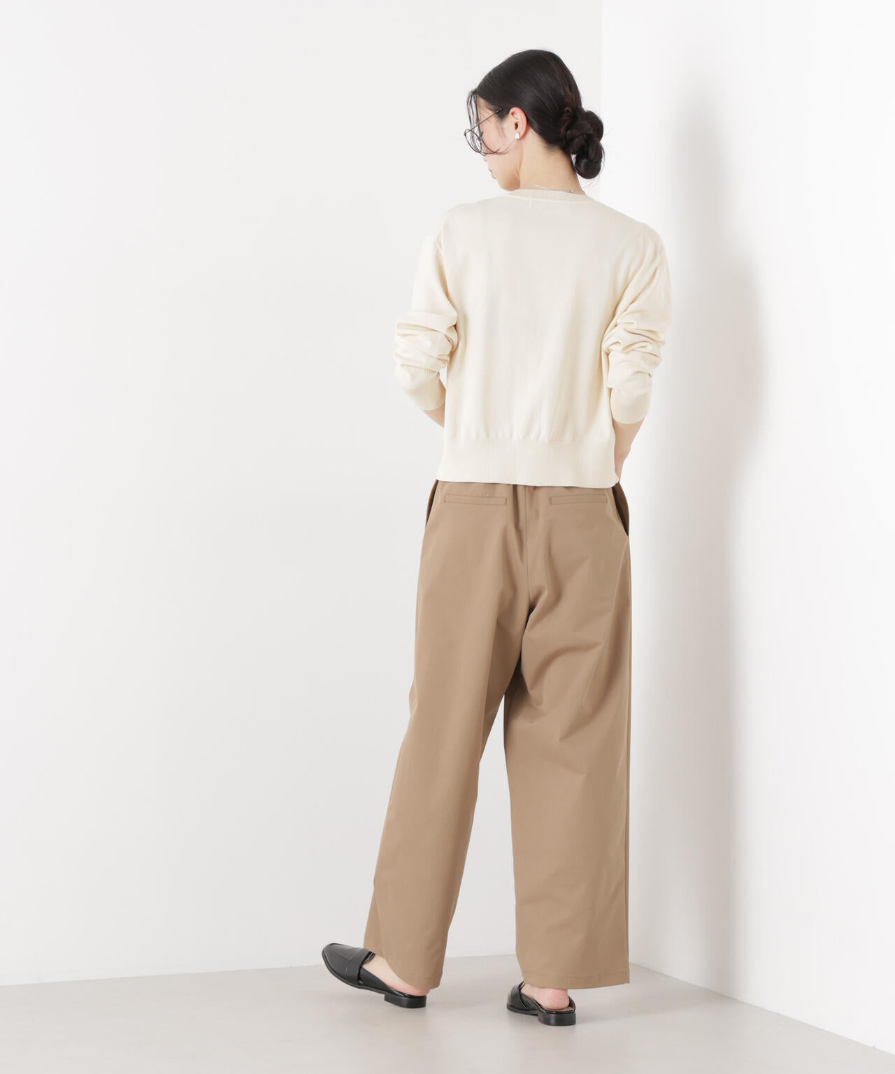 洗濯機洗い可UVカット接触冷感金ボタンクルーカーディガン 6736122316