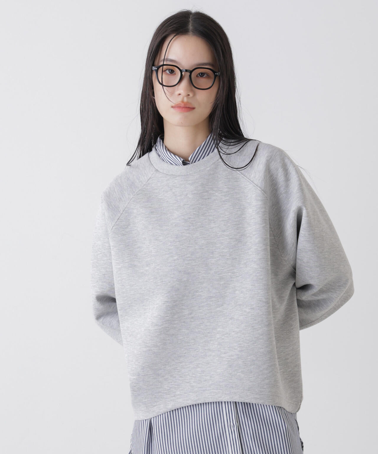 ソフトダンボール ドルマンコクーンシルエット プルオーバー