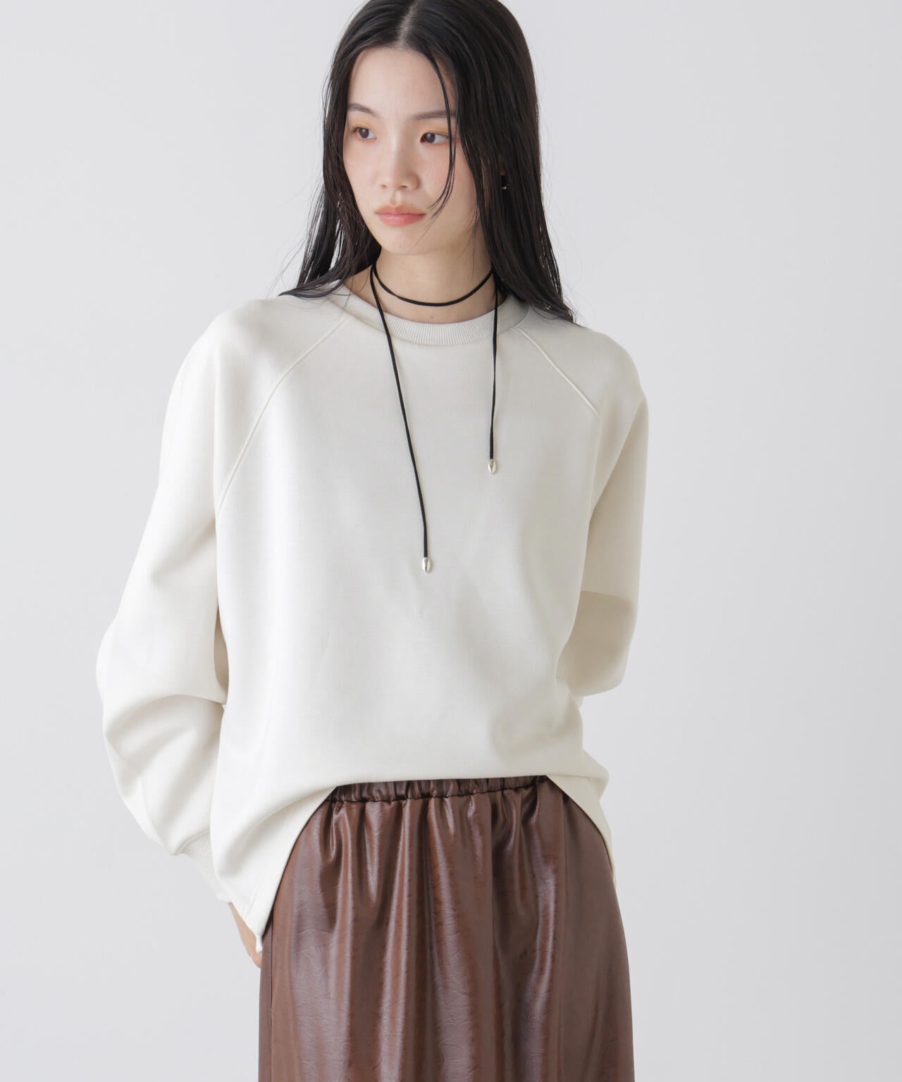 ソフトダンボール ドルマンコクーンシルエット プルオーバー