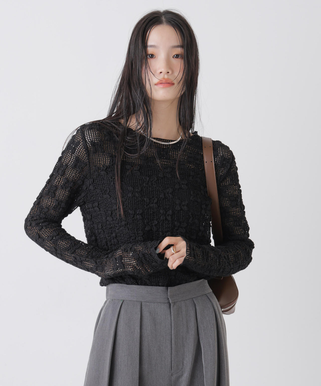 ポコポコレースカットトップス