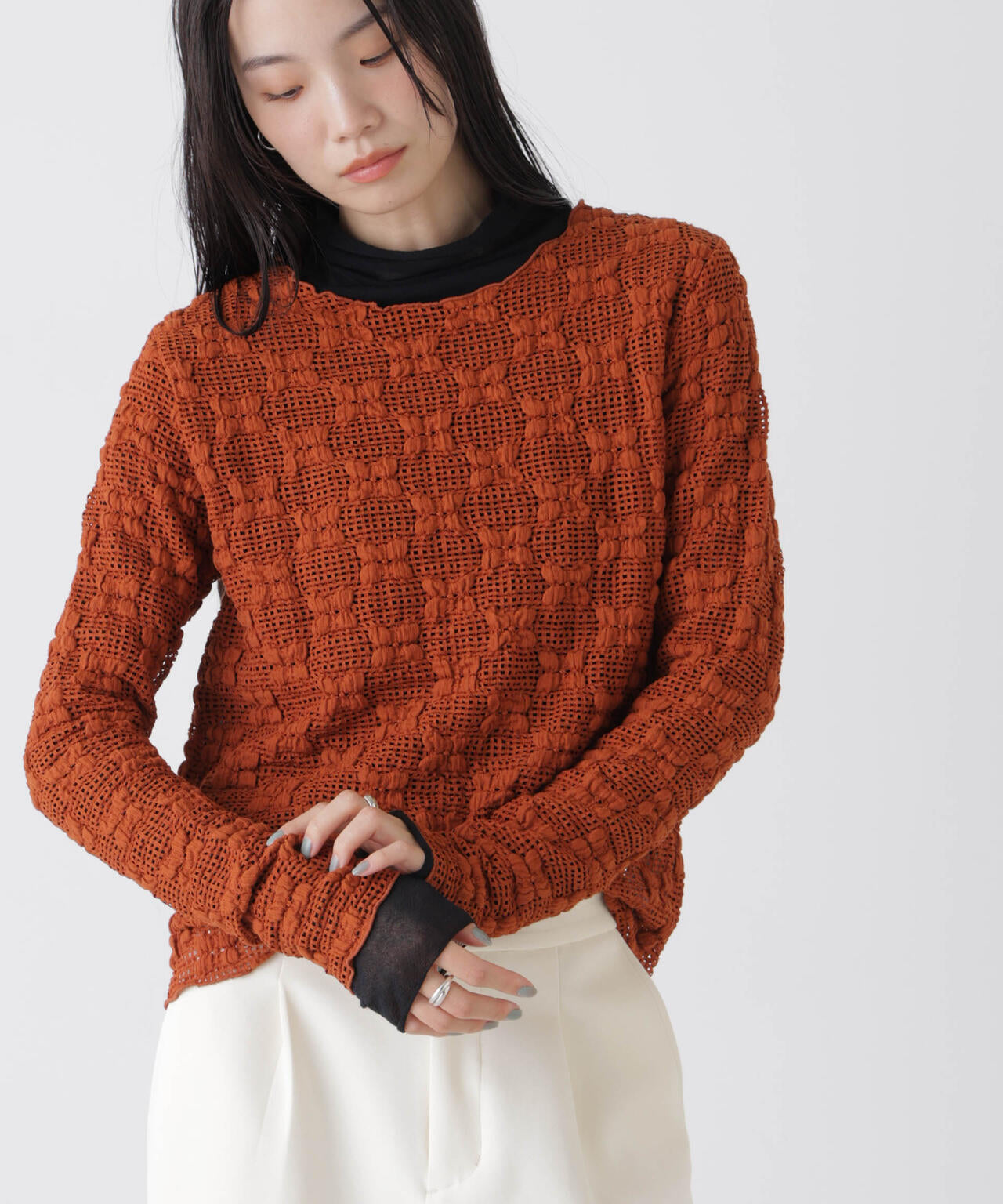 ポコポコレースカットトップス 6736123303