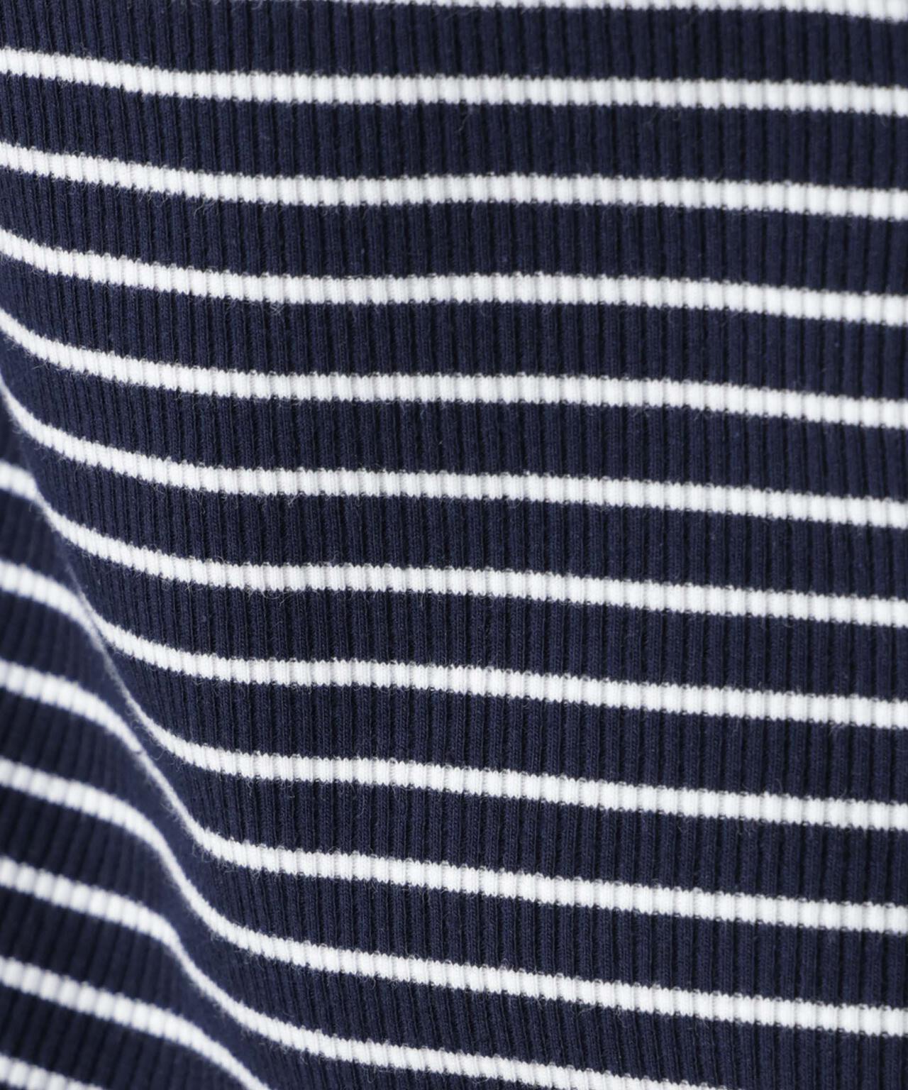 前後2wayスパンテレコカットボーダークルーカーディガン 6736123304