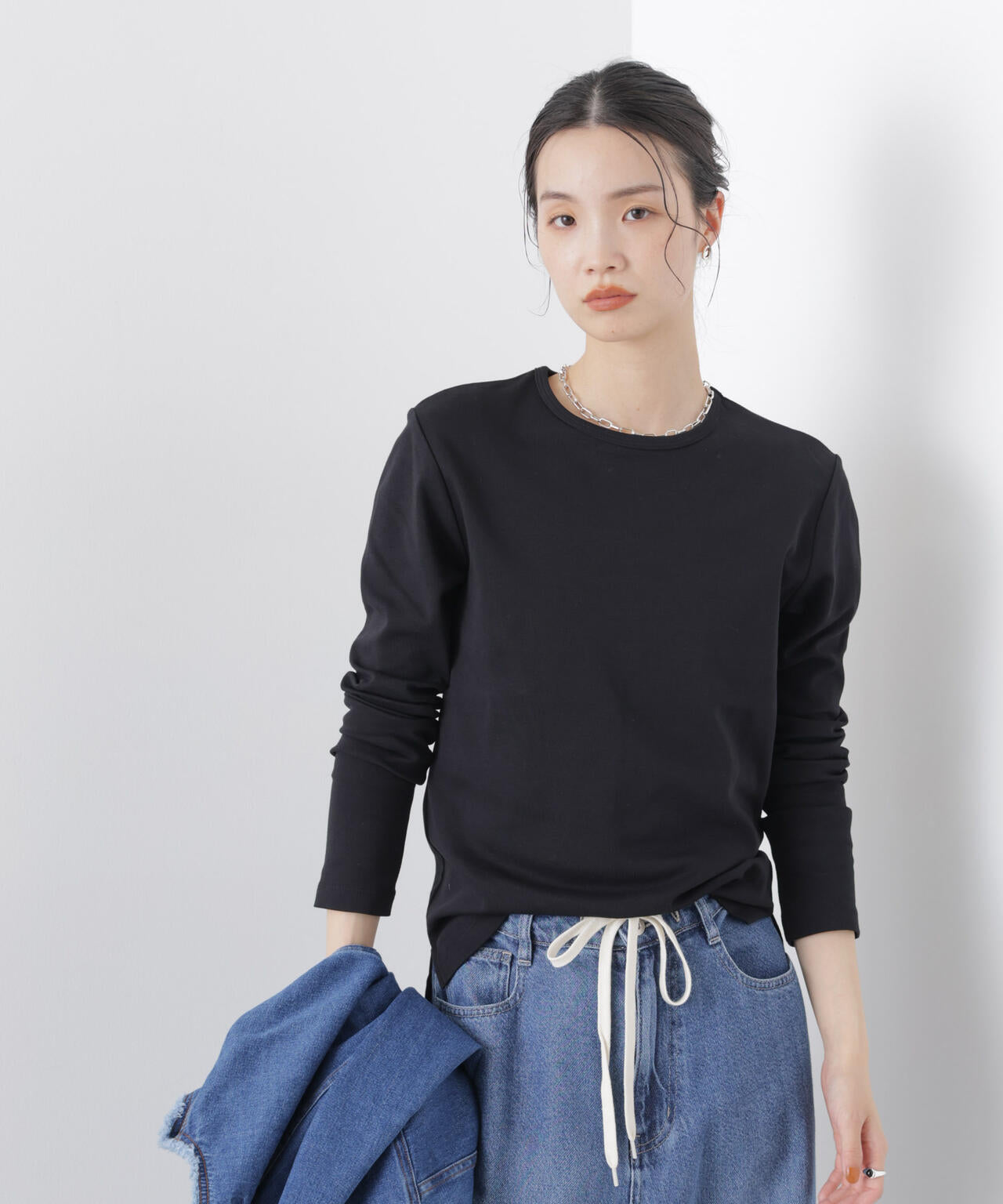 Repur加工 スムースシルケット ロングスリーブ トップス
