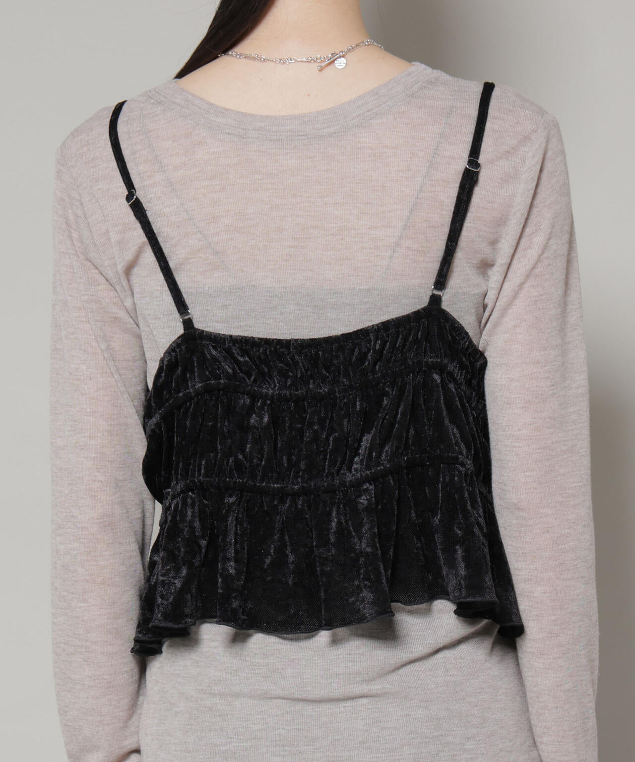 フロントリボンキャミソールビスチェ 6736124300