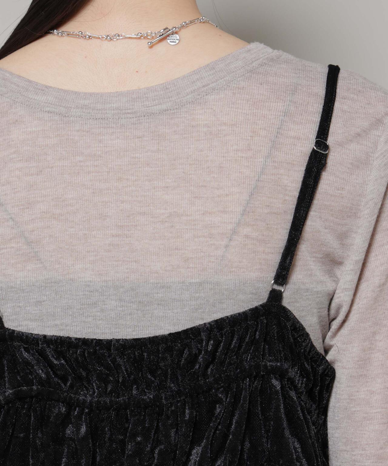 フロントリボンキャミソールビスチェ 6736124300