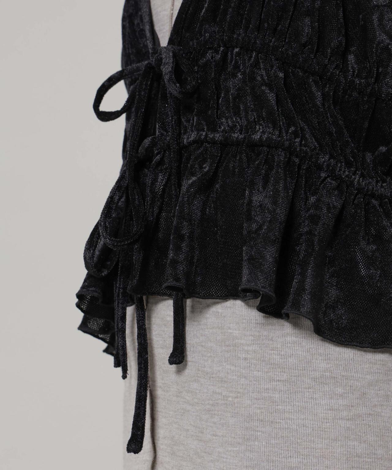 フロントリボンキャミソールビスチェ 6736124300