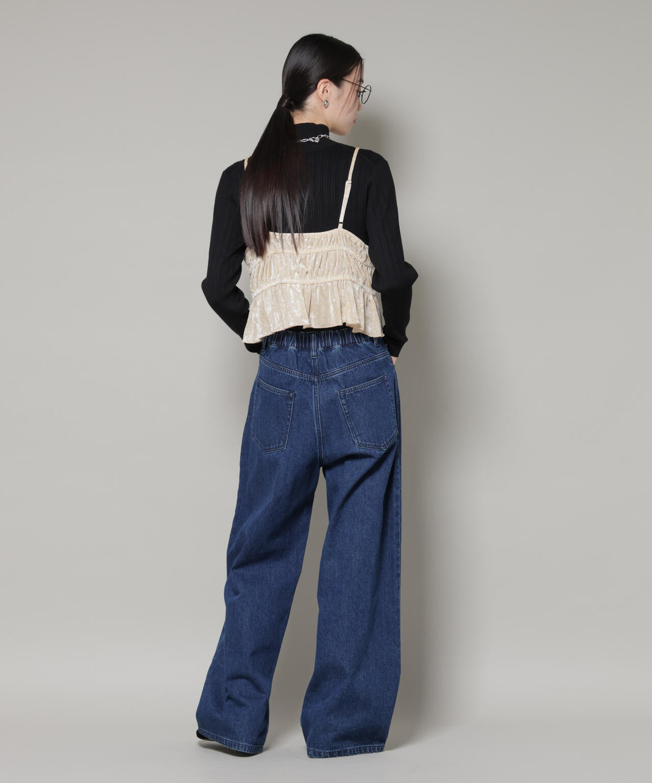 フロントリボンキャミソールビスチェ 6736124300