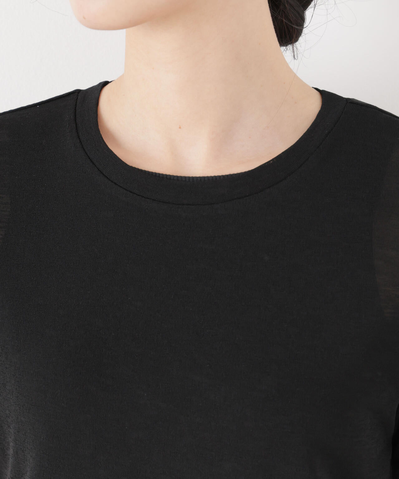 スラブシアー半袖Tシャツ 6736124301