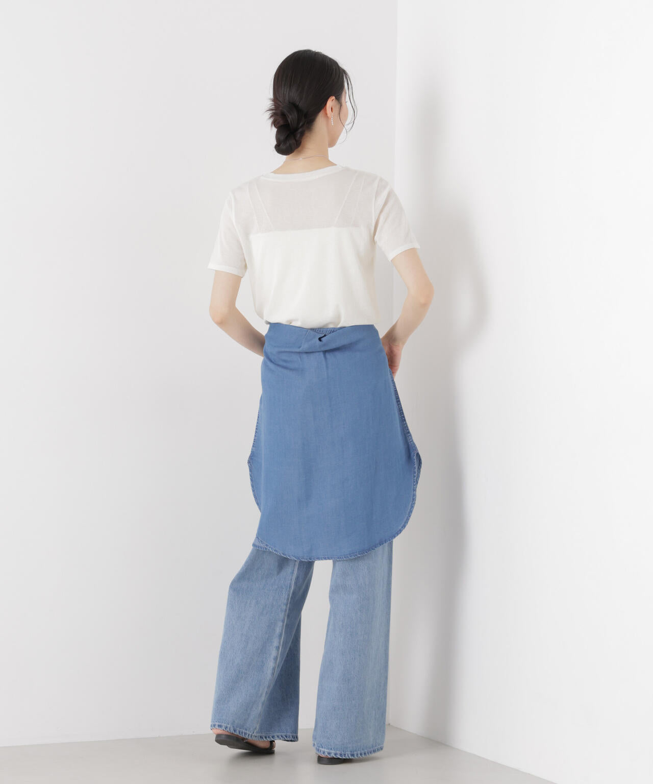 スラブシアー半袖Tシャツ 6736124301