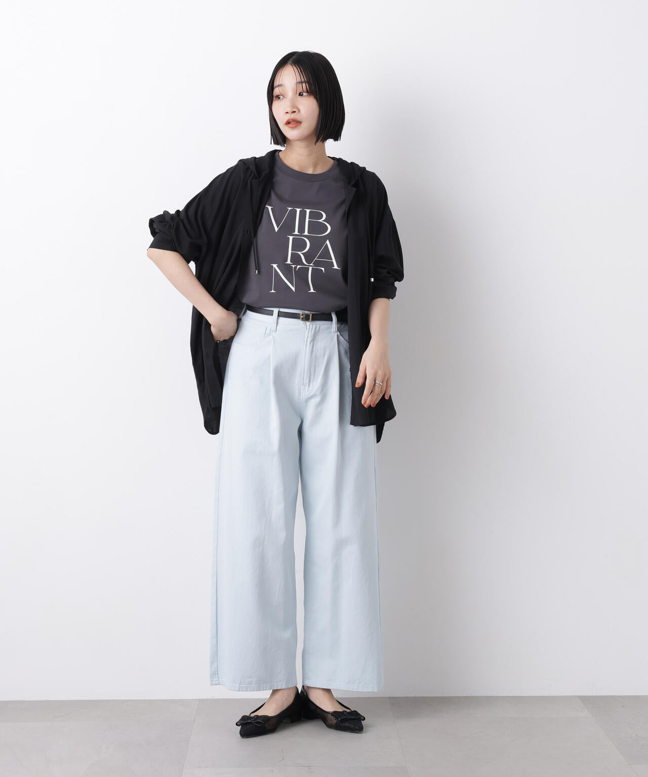 接触冷感&紫外線防止機能 ロゴプリントTシャツ 6736124302
