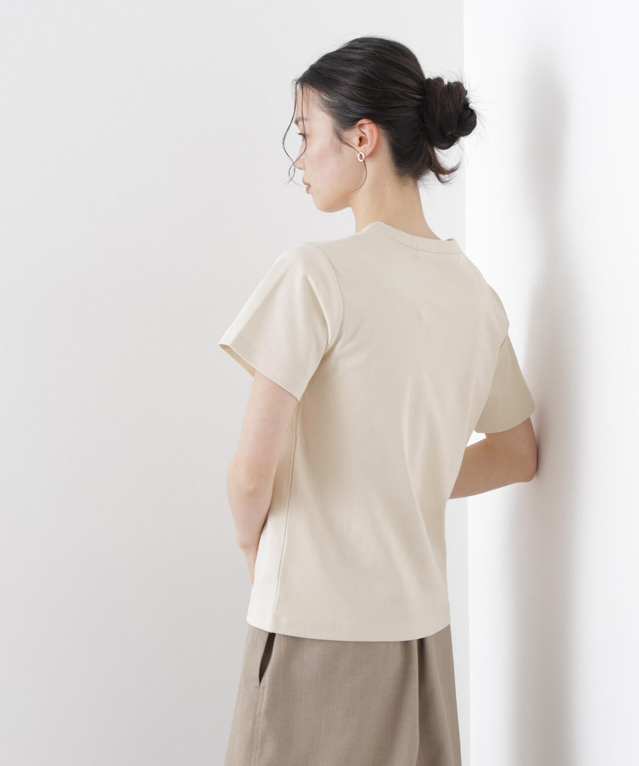 Repur加工 スムースシルケットクルーネックTシャツ 6736124303