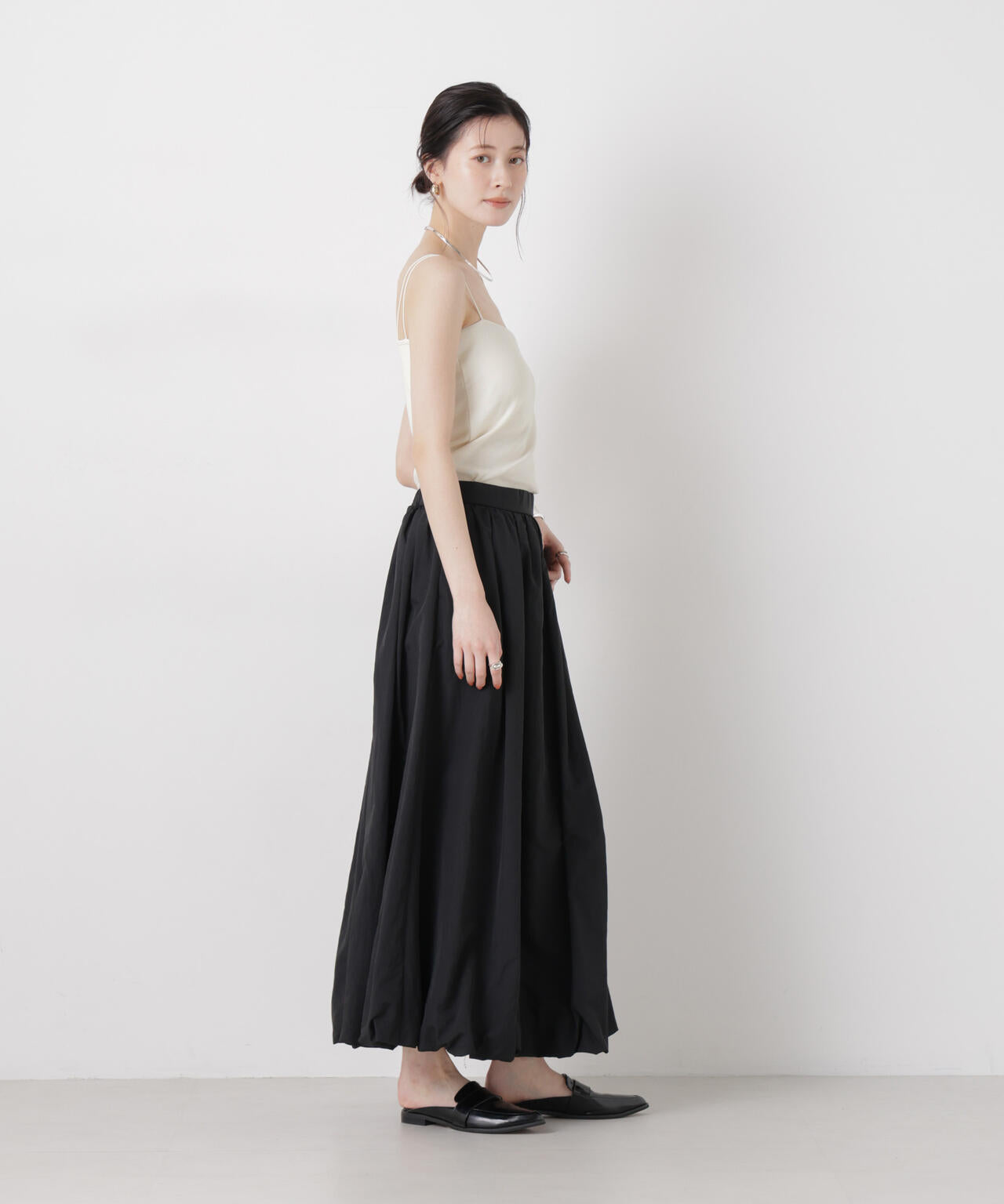 抗菌防臭リブカップ付きダブルストラップキャミソール 6736124307