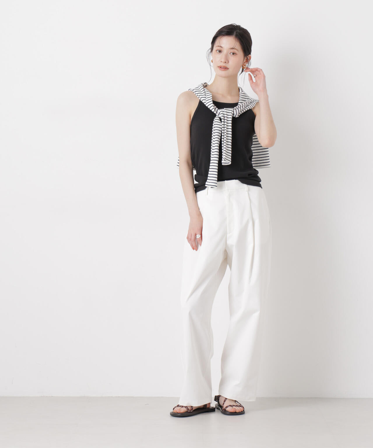 抗菌防臭リブカップ付きアメスリキャミ 6736124308